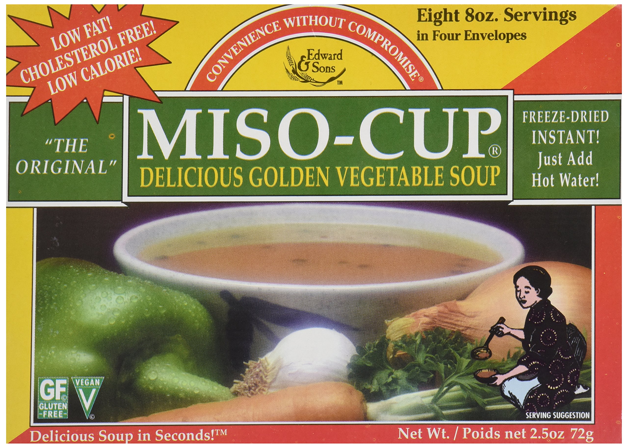 Edward & Sons Original Golden Miso Cup Instant Soup, 2.5 oz