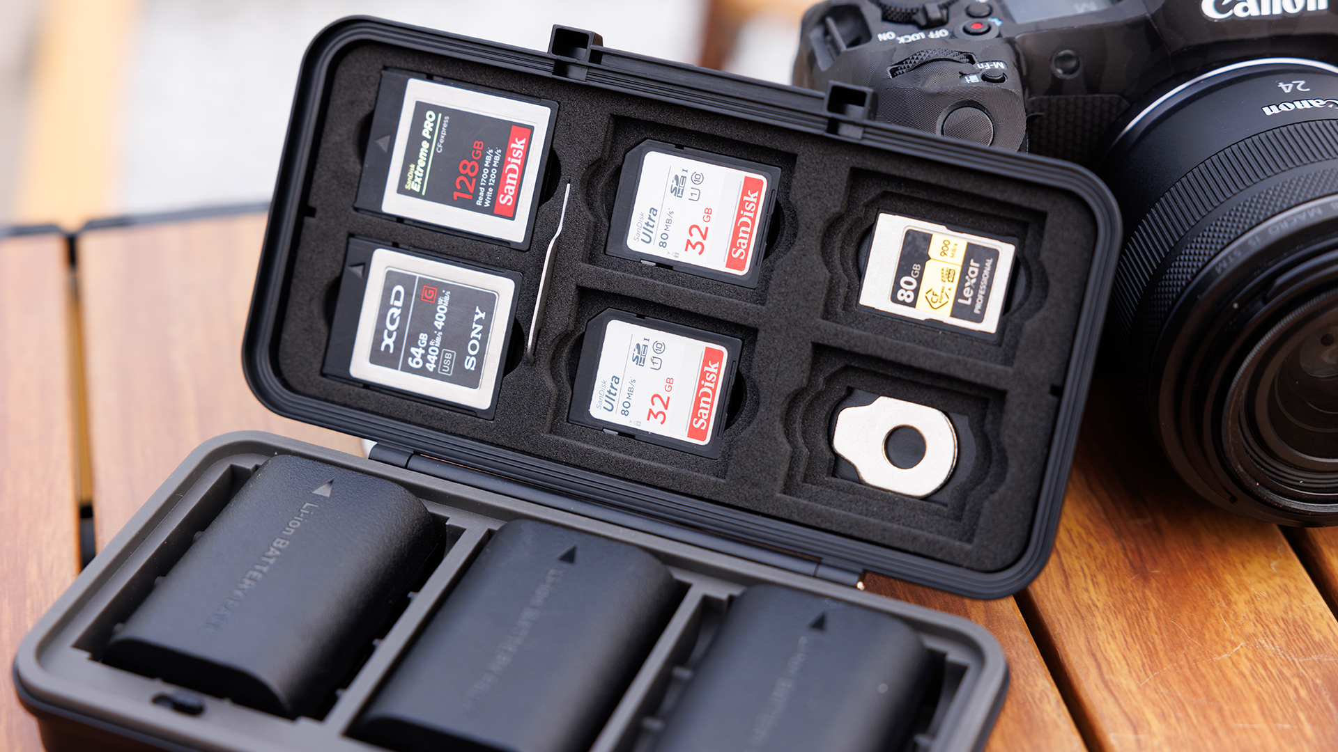Amazon.com: JJC Camera Battery SD Card Case for 3 Camera Batteries