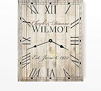 Vista 1 de Personalized Rustic Clock 12"x15" or 16"x20