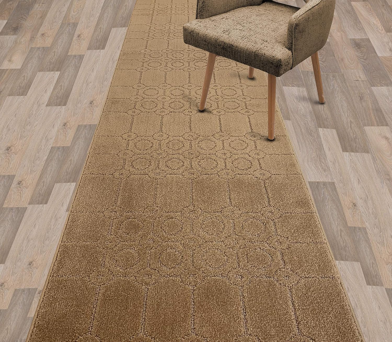 REMNAZ 5ft Long NonSlip Rubber Backed Narrow Indoor Carpet