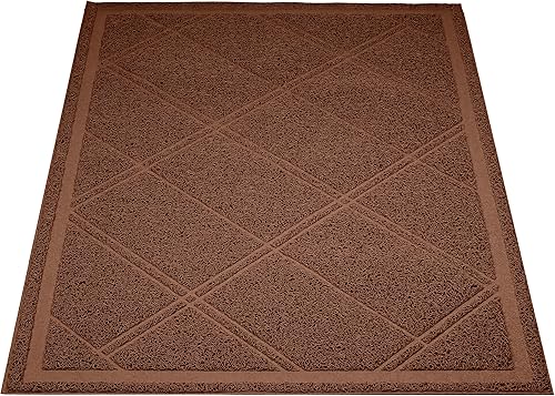 Tienda Basics Less-Mess - Tapete para caja de arena para gatos, 24 x 35 pulgadas, sin perfume, marrón