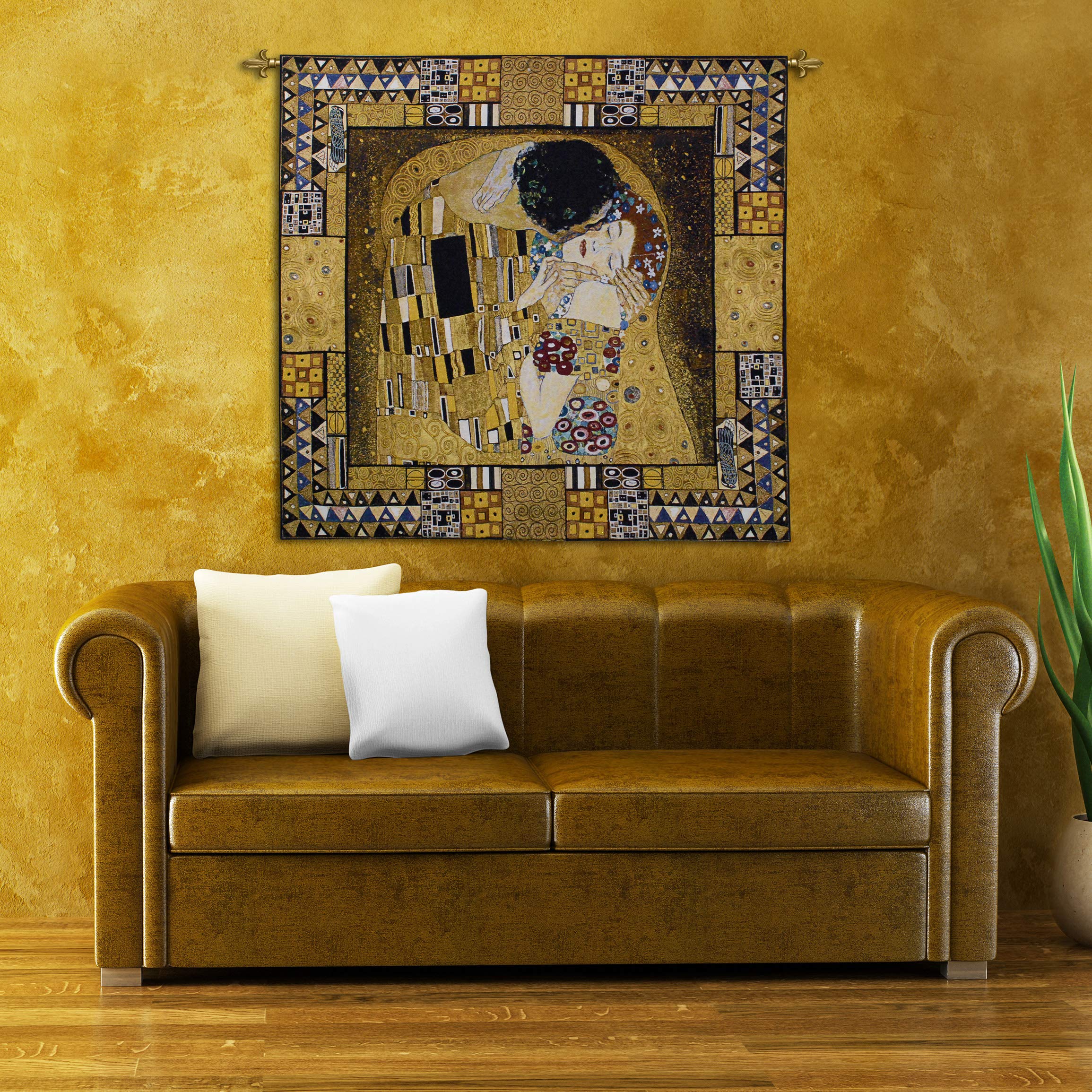 Elements to a Kiss Gustav Klimt Wall Art Tapestry | Art & Home
