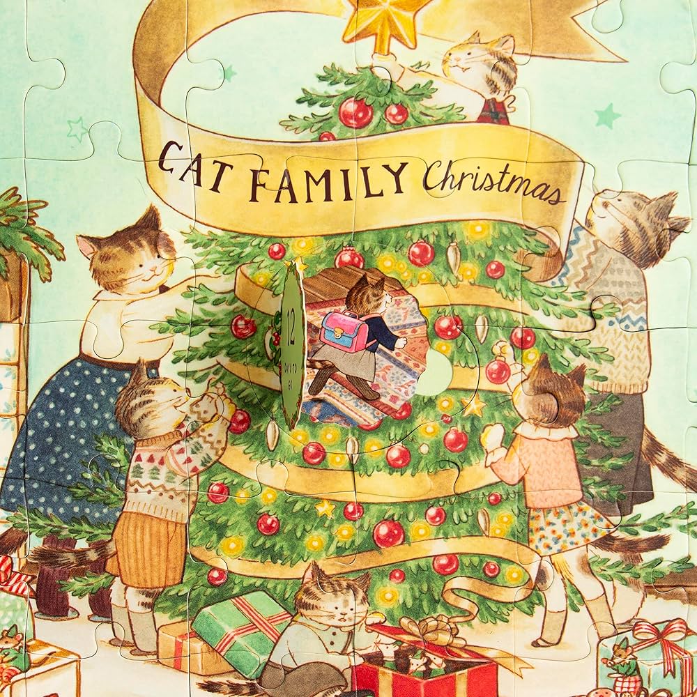 Cat Family Christmas Lift-the-Flap Puzzle: Brownridge, Lucy