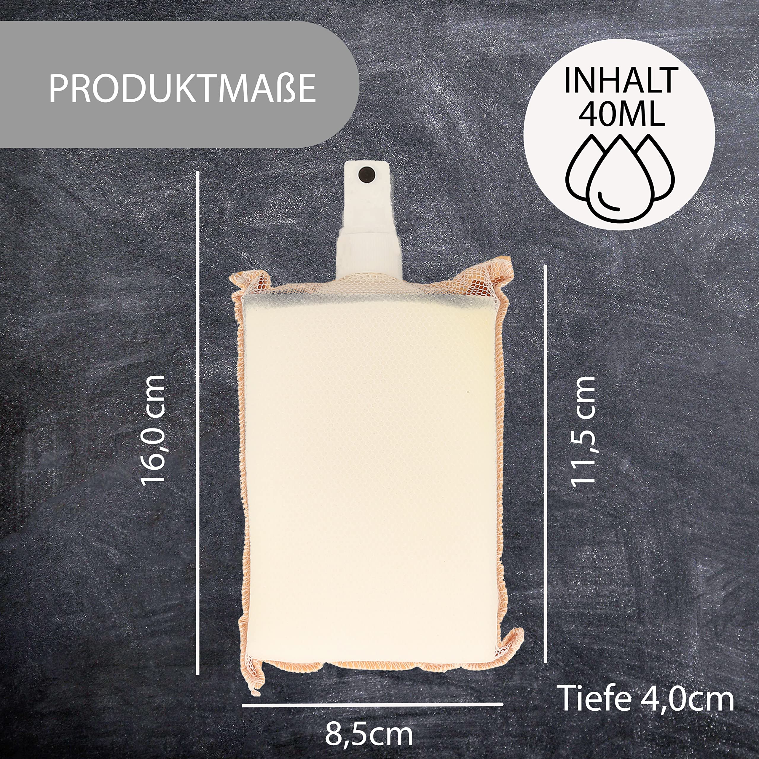 XANTOS Insect Remover Car - Hiss and Wipe All-in-One Duo Sponge Including 40 ml Spray Bottle Small with Insect Cleaner for Car, Motorhome or Caravan - Car Care for in Between