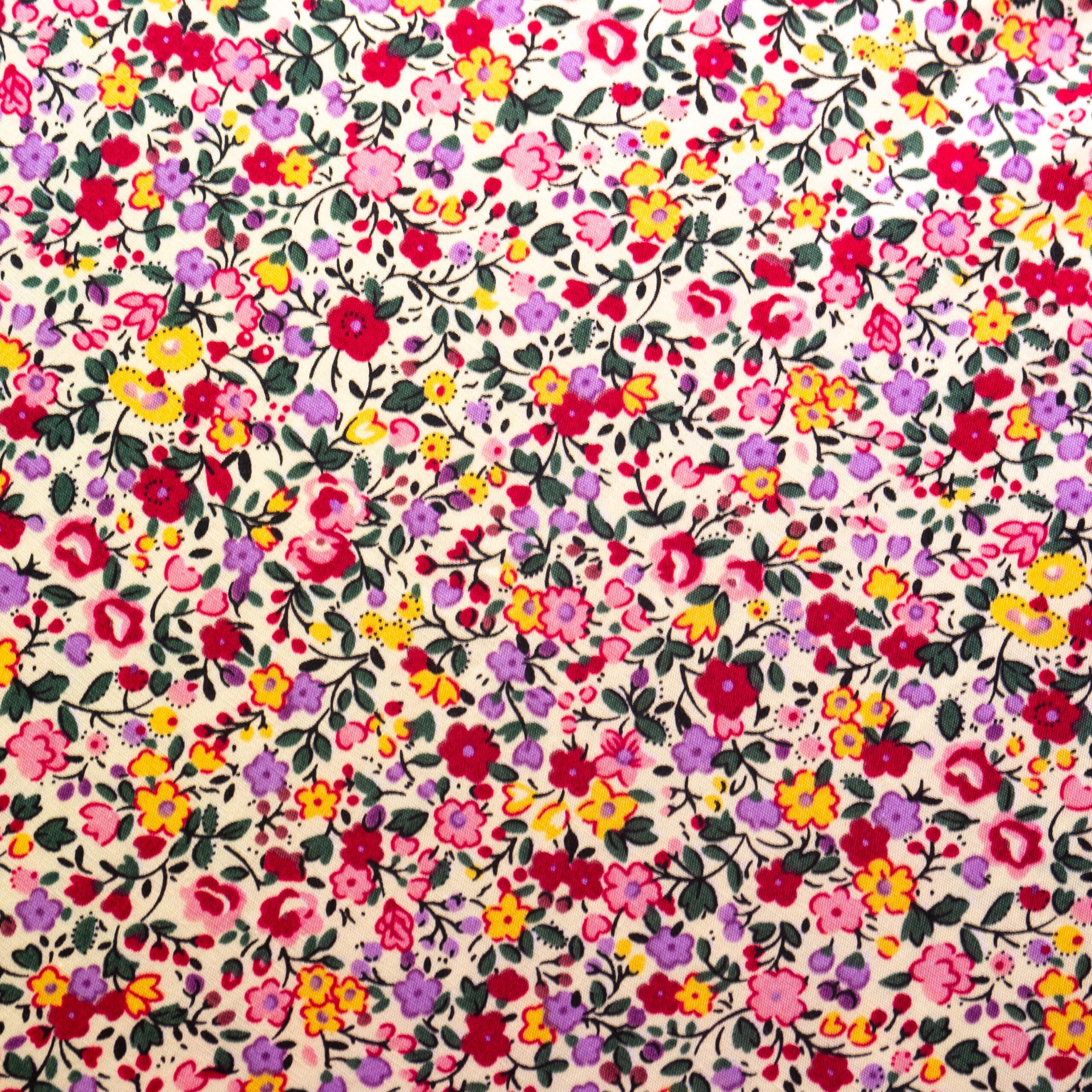 Rose and Hubble Floral Printed Fabric - 45 Inch Wide 100% Cotton Poplin for Dressmaking, Quilting, and Crafting - Soft, Cotton Fabric for Sewing, Apparel, Home Décor, Bag Making (CP0872CR, 0.5 Metre) — image 1