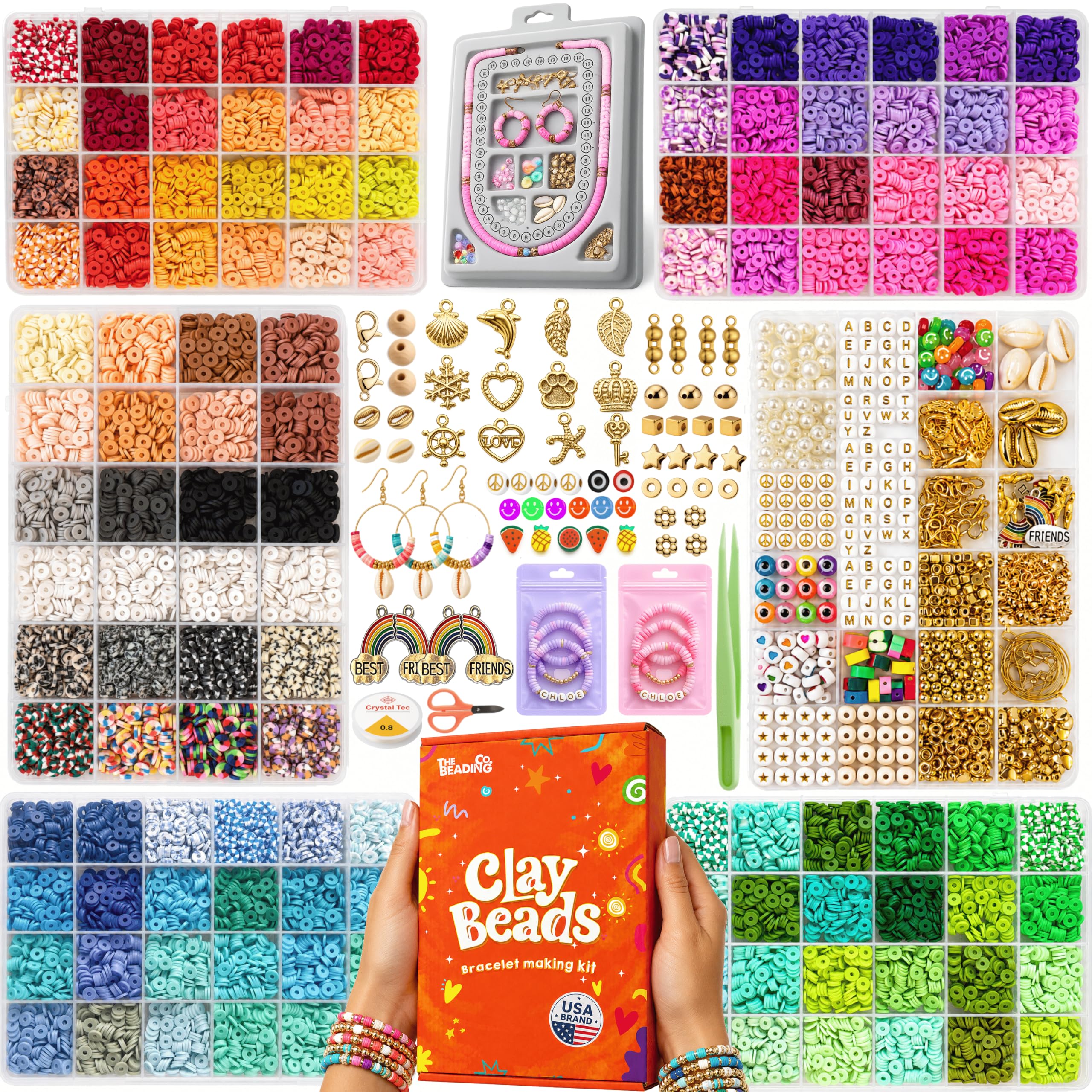 Amazon.com: 23000+ Clay Beads Bracelet Making Kit for Girls-120
