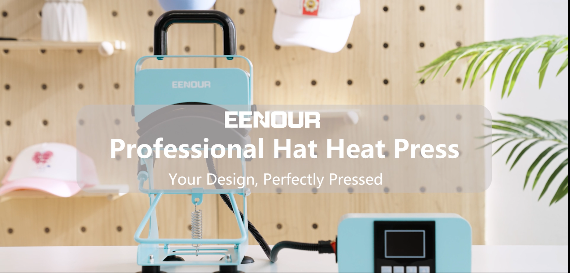 Máquina de termoimpresión para gorras EENOUR con control de temperatura y tiempo miniatura 7