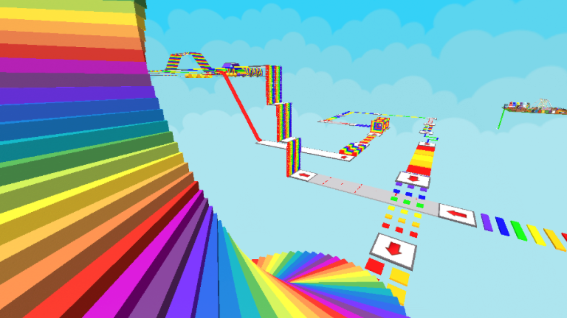 Rainbow Obby Is An Obby Game In Which You Have To Make It To The Top Of 
