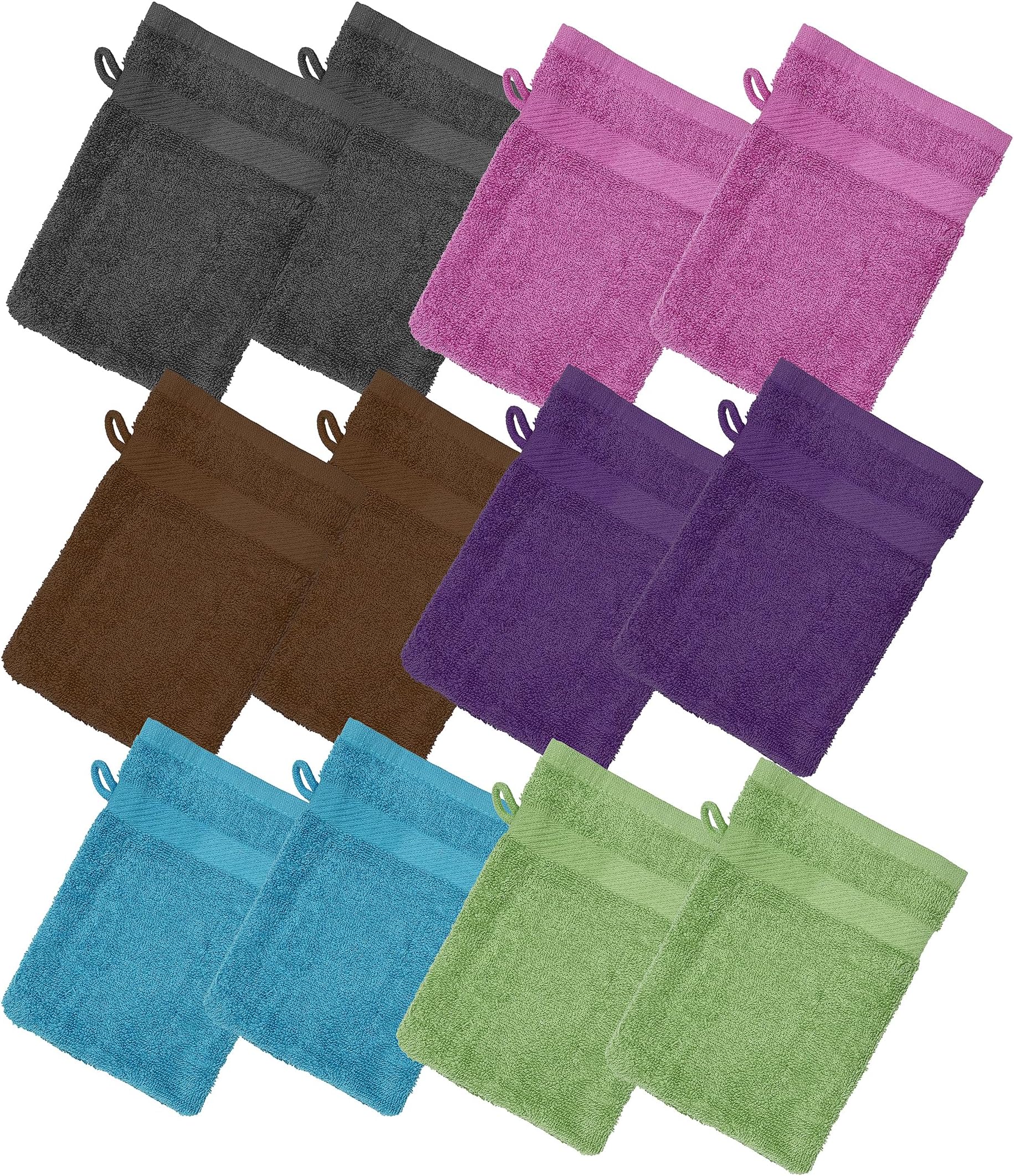 Package of 6 (6" x 8") 100 Cotton Terrycloth L Home