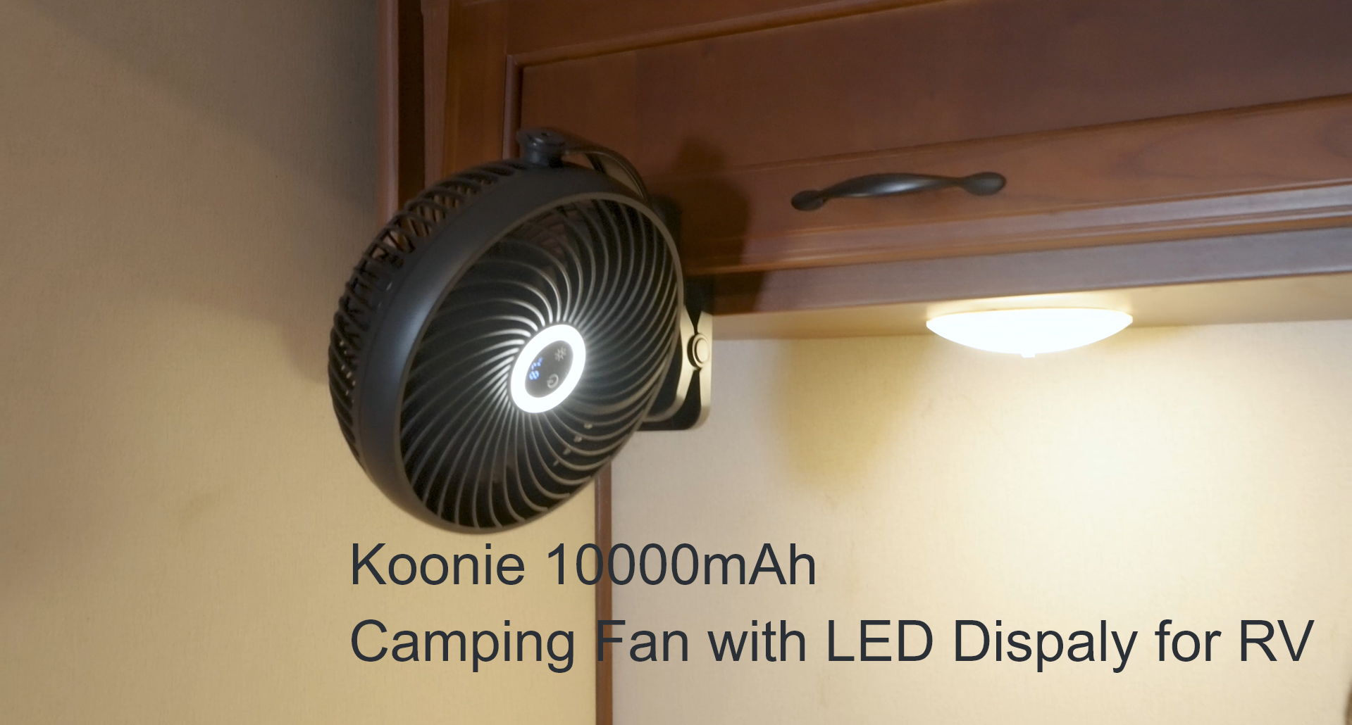 Koonie Halsventilator, oplaadbaar, 5 snelheden, draagbare