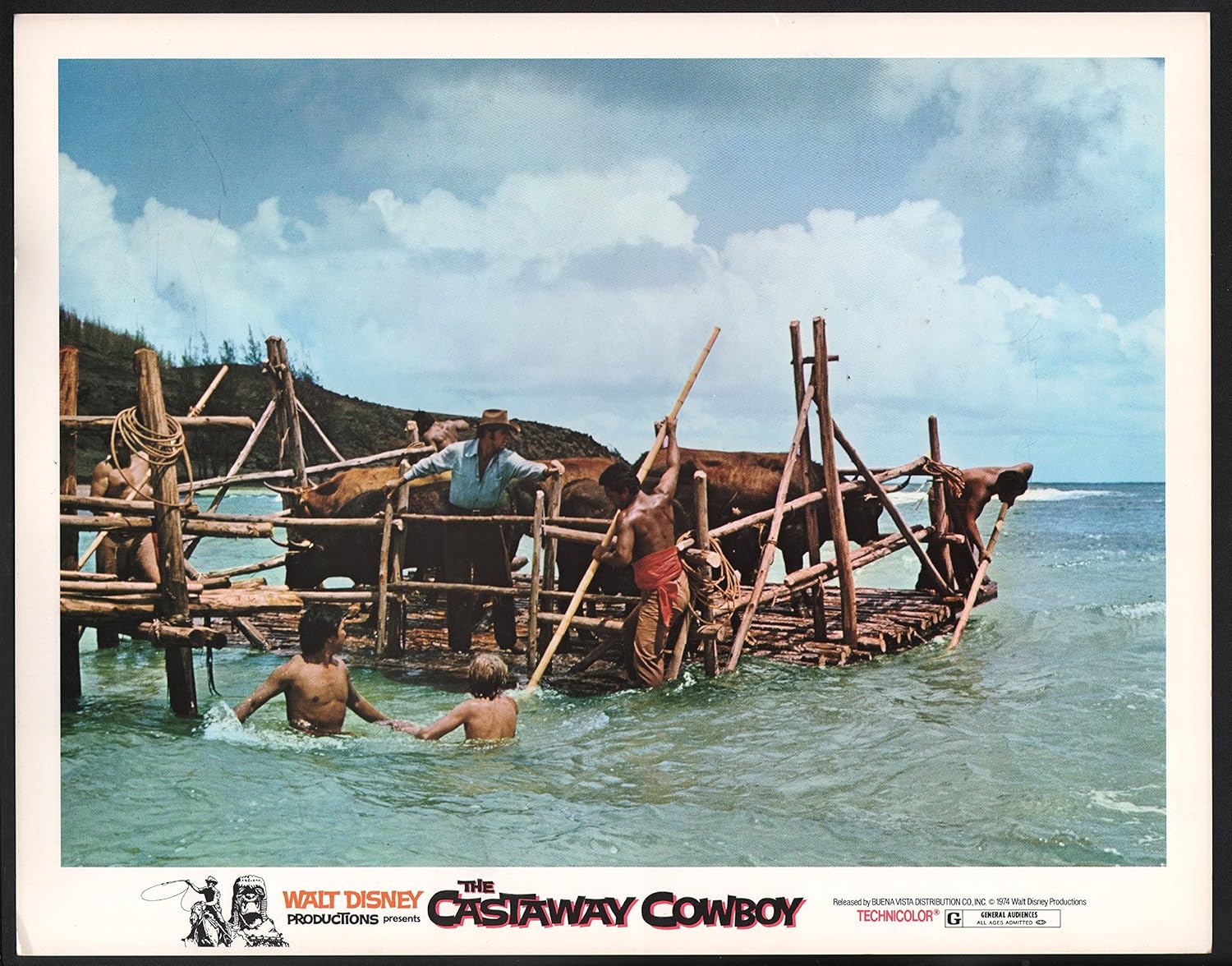 Amazon.com: MOVIE POSTER: Castaway Cowboy Lobby Card- James Garner with ...