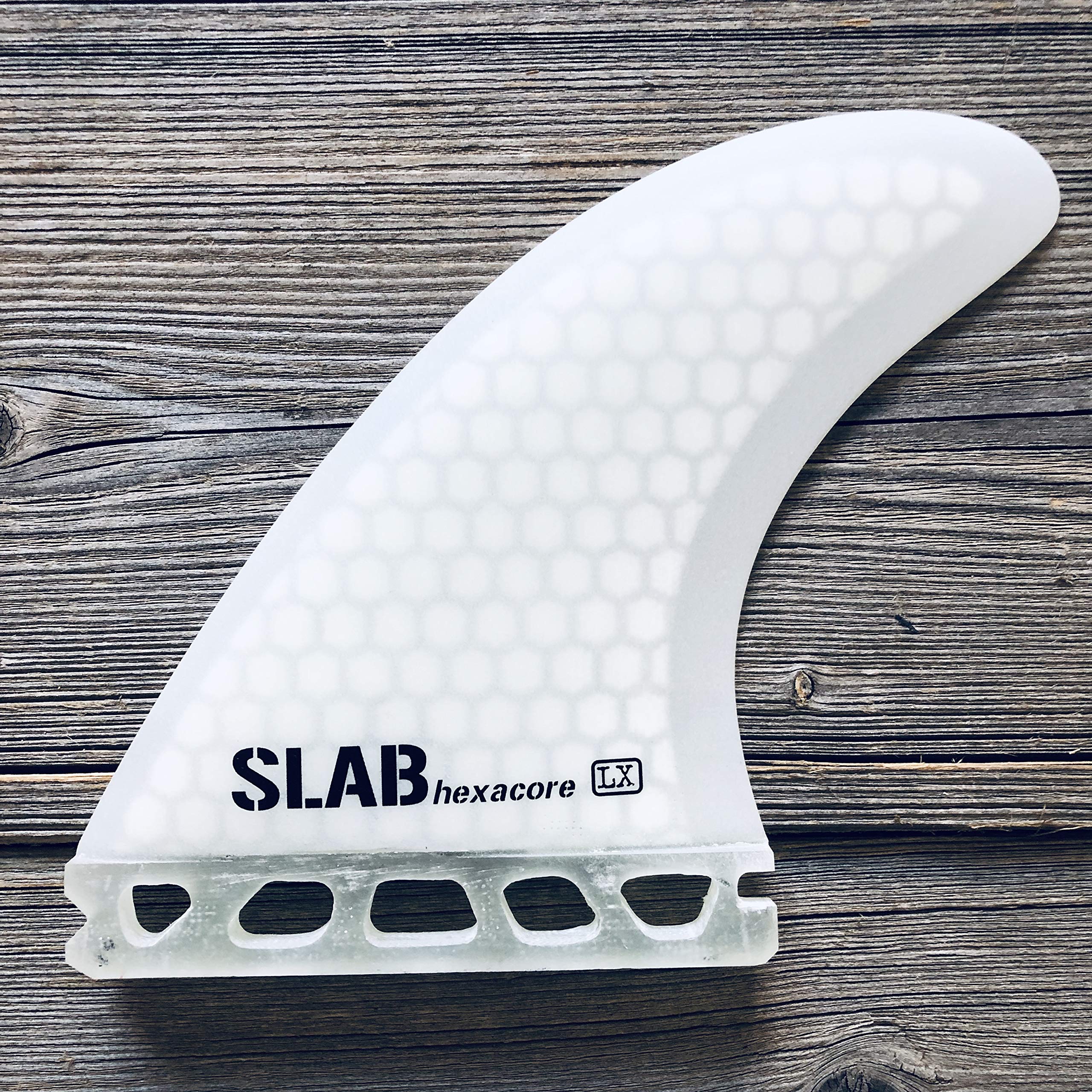 Slab-Surf Fins Thruster hexacore Full White Futures Talla L