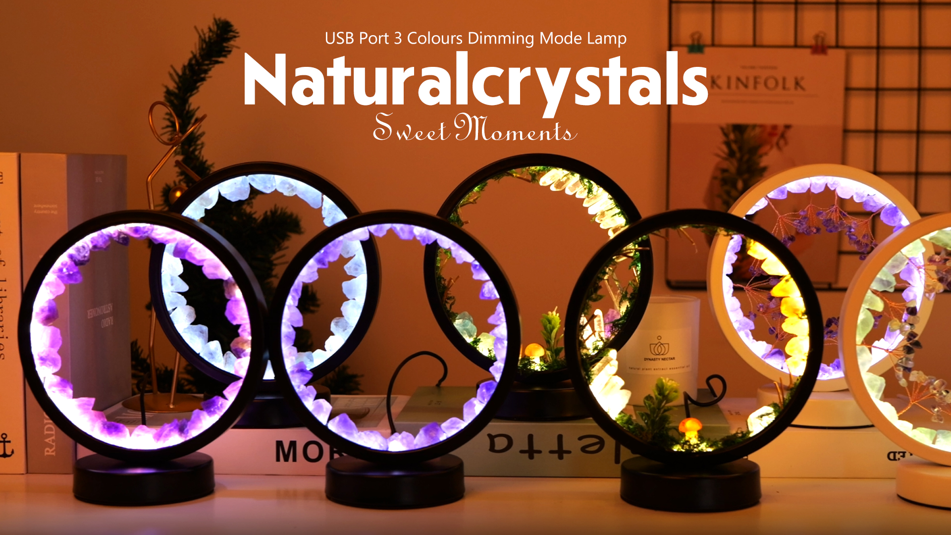 Runyangshi Amethyst Night Lamp 8.6