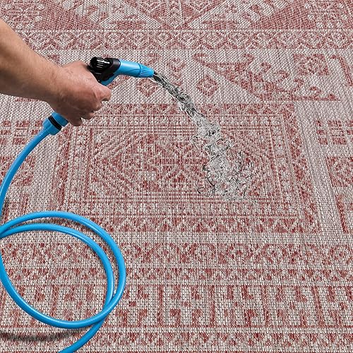 Miniatura 5 de Keen Home Design Alfombra moderna para exteriores, 2 x 8 pulgadas, lavable para interiores y exteriores, para patio, cocina, balcón, playa, jardín,