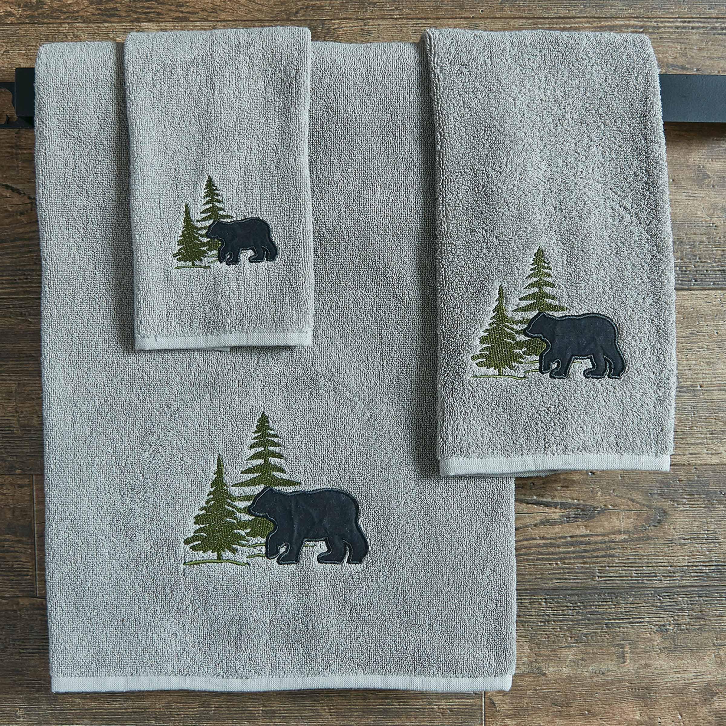 Park Designs Bear Fingertip Towel Set of 4
