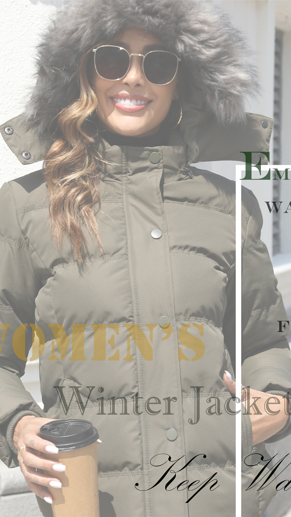 Amazon.com: GGleaf Women's Hooded Warm Winter Coat Quilted Thicken