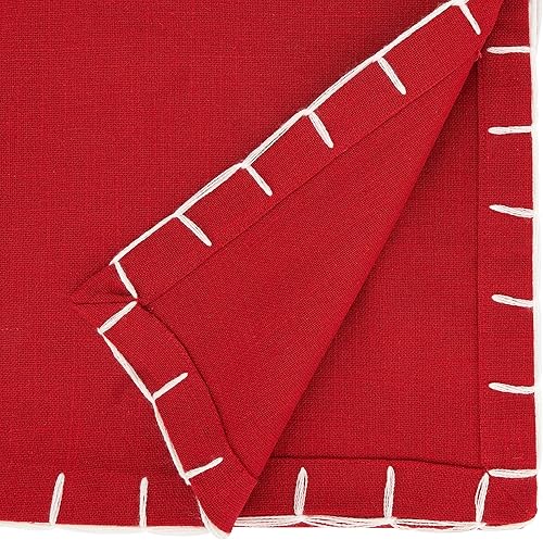 Miniatura 5 de Saro Lifestyle Classic Charm - Camino de mesa grueso con puntada de látigo, negro, 16 x 72 pulgadas