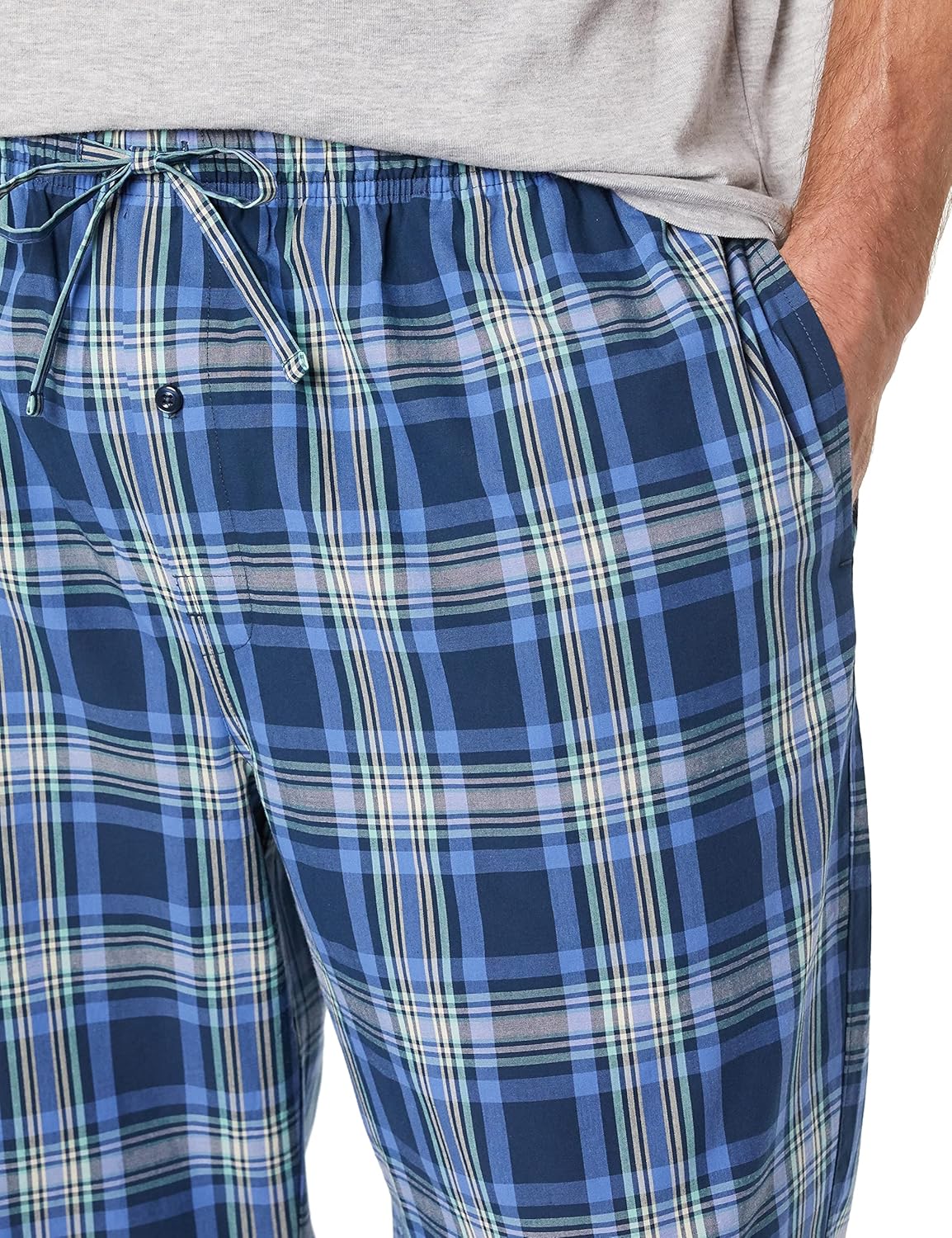 Amazon Essentials Men's Cotton Poplin Pant with Cotton Jersey T-Shirt Pajama Set - Image 5