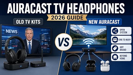 Avantree Duet Aura – Casque sans Fil Double Auracast pour TV avec HDMI Arc - Les Beatles, Paul McCartney, John Lennon, RIngo Starr, George Harrison Avantree Duet Aura – Casque sans Fil Double Auracast pour TV avec HDMI Arc