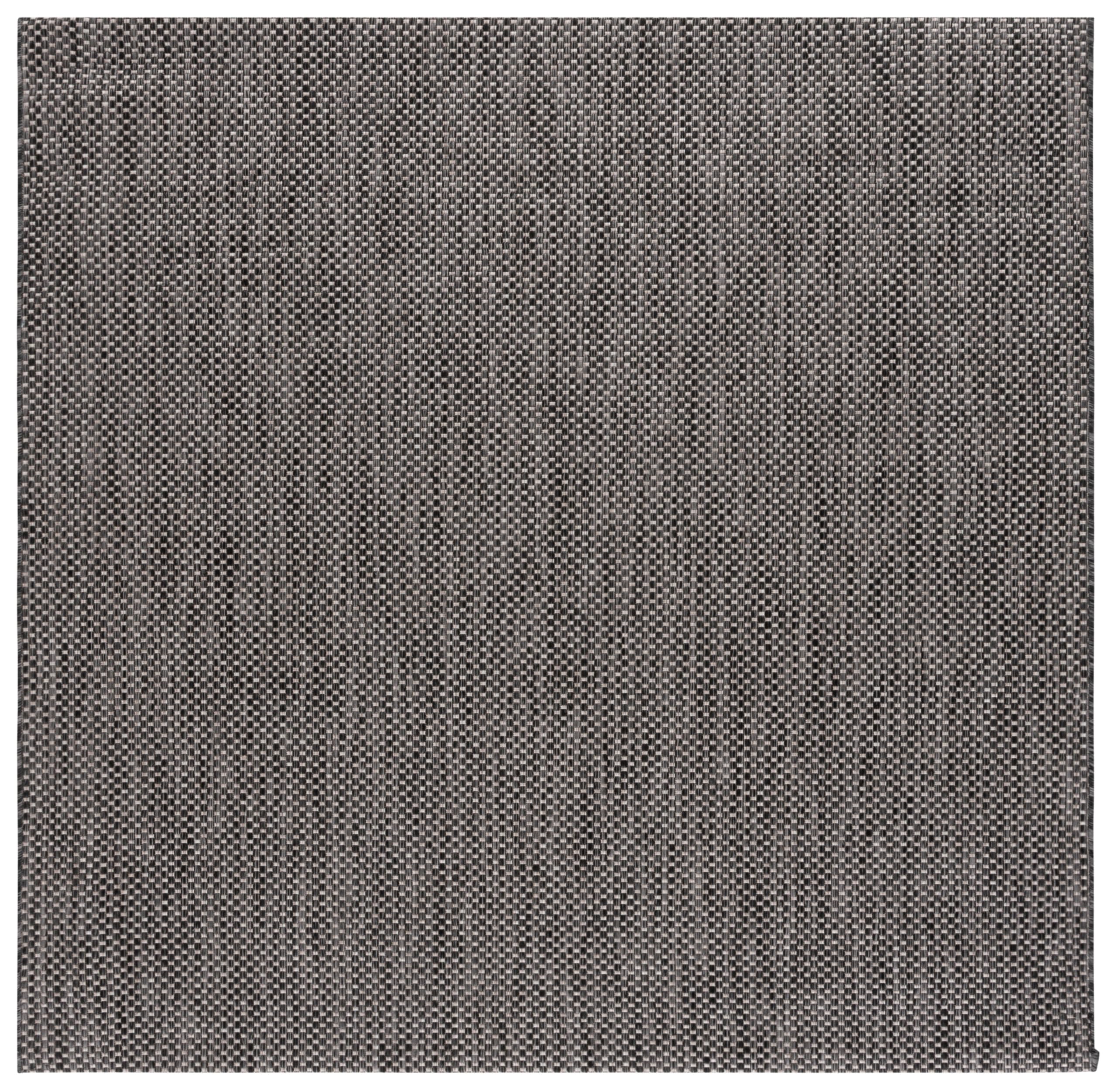SAFAVIEH Courtyard Outdoor Square Rug 7'10", Black &amp; Beige CY8521-36621