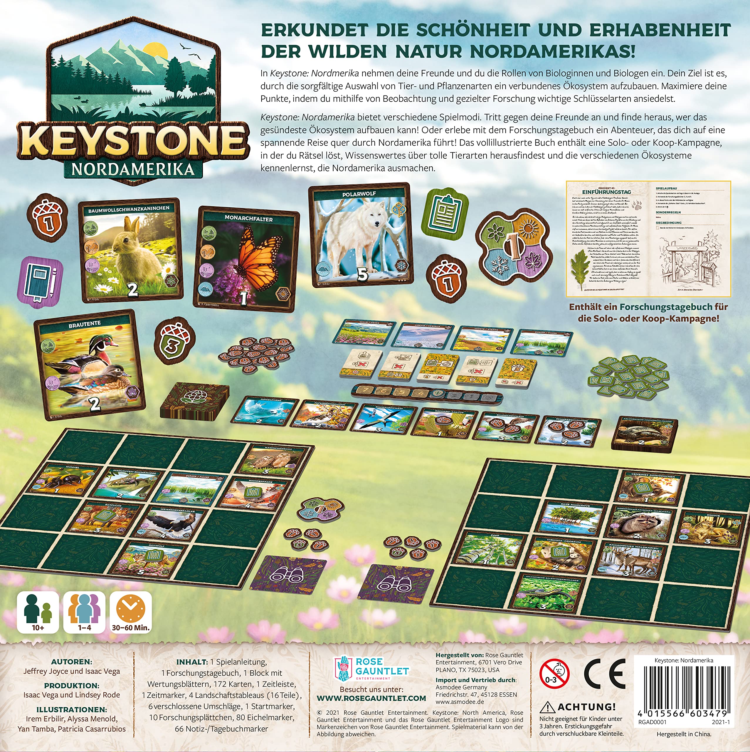 Rose Gauntlet Keystone: Nord America - Gioco Di Carte In Tedesco - 1-4 Giocatori - Da 10 Anni In Su - 30-60 Minuti