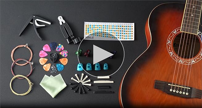 Amazon.com: WTEETB Acoustic Guitar Accessories Kit Guitar