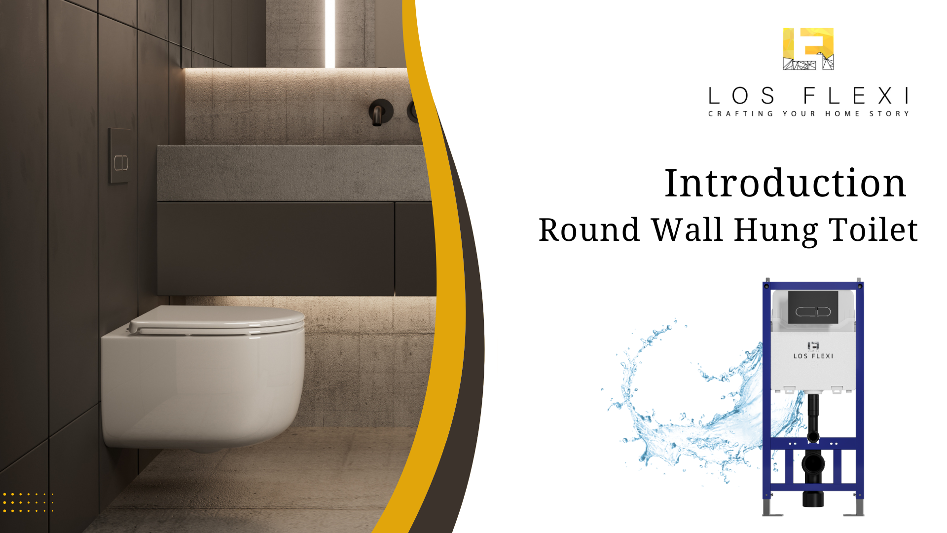 CLOSE　C‐C‐B glossy-white-los-flexi-toilet-