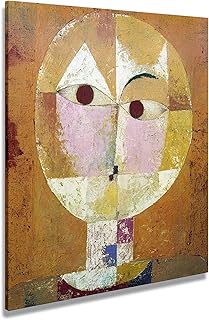 digitalpix Quadro Klee Paul Senecio - Stampa su Tela Canvas Intelaiata - 83 x 90 cm