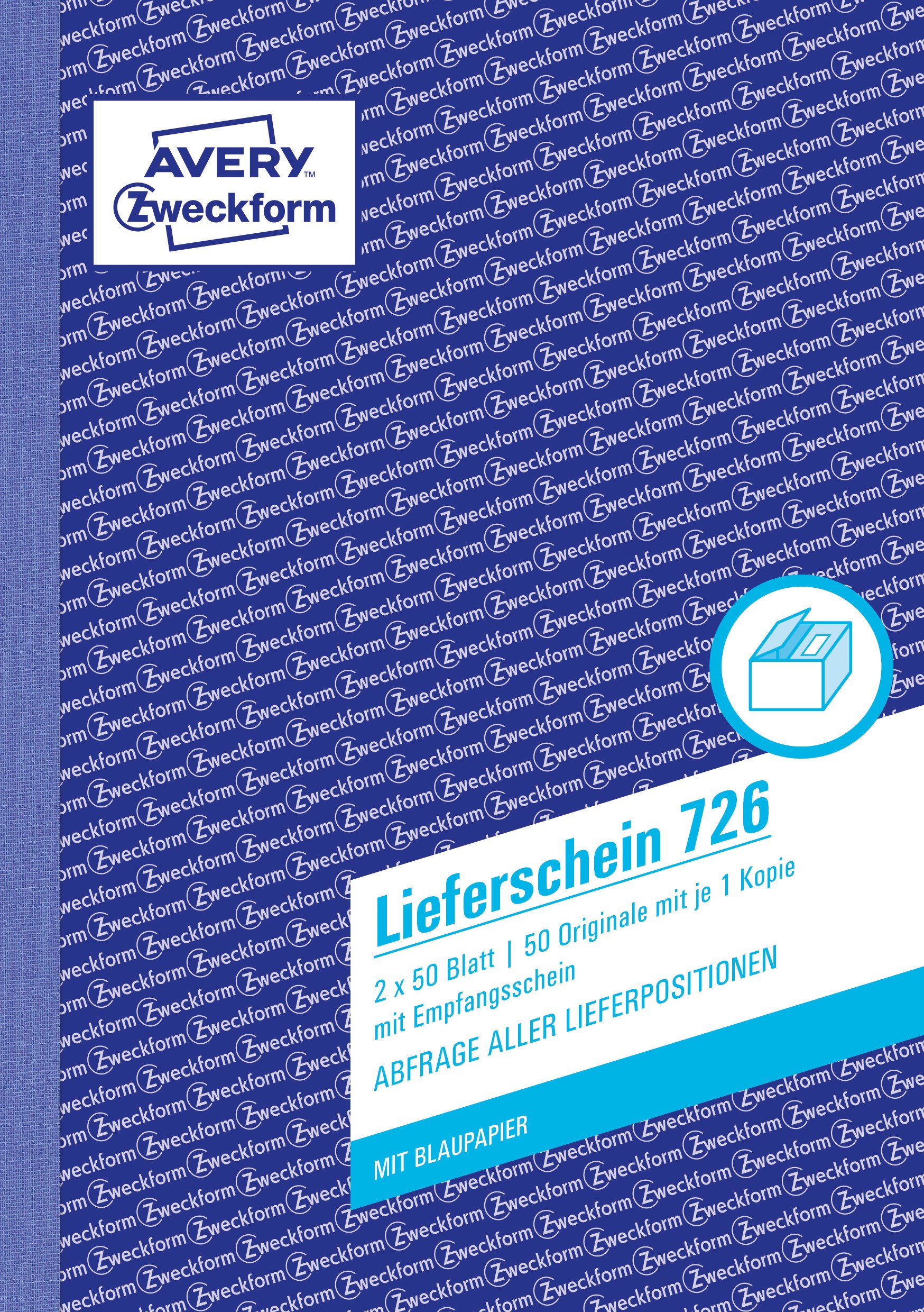 AVERY Zweckform Lieferscheine mit Empfangsschein Lieferschein A5 Empfsch 2x50Blatt