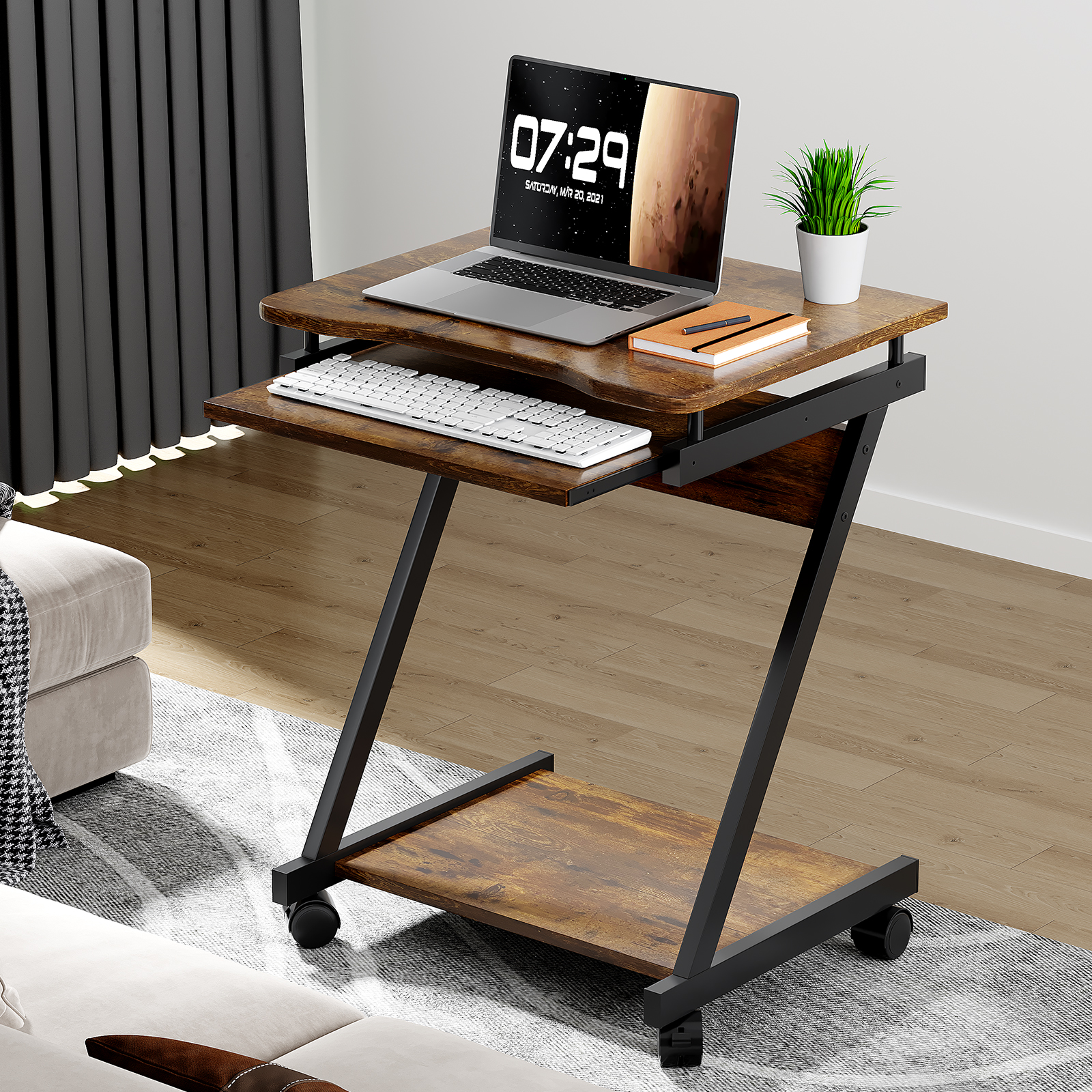 Amazon.com: ZERDER Compact Home Office Desk for Small Space