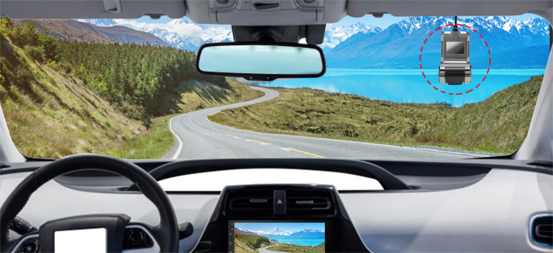 CAMECHO USB DashCam Car 1080P for Android Car Stereo Dash Cam Mini with