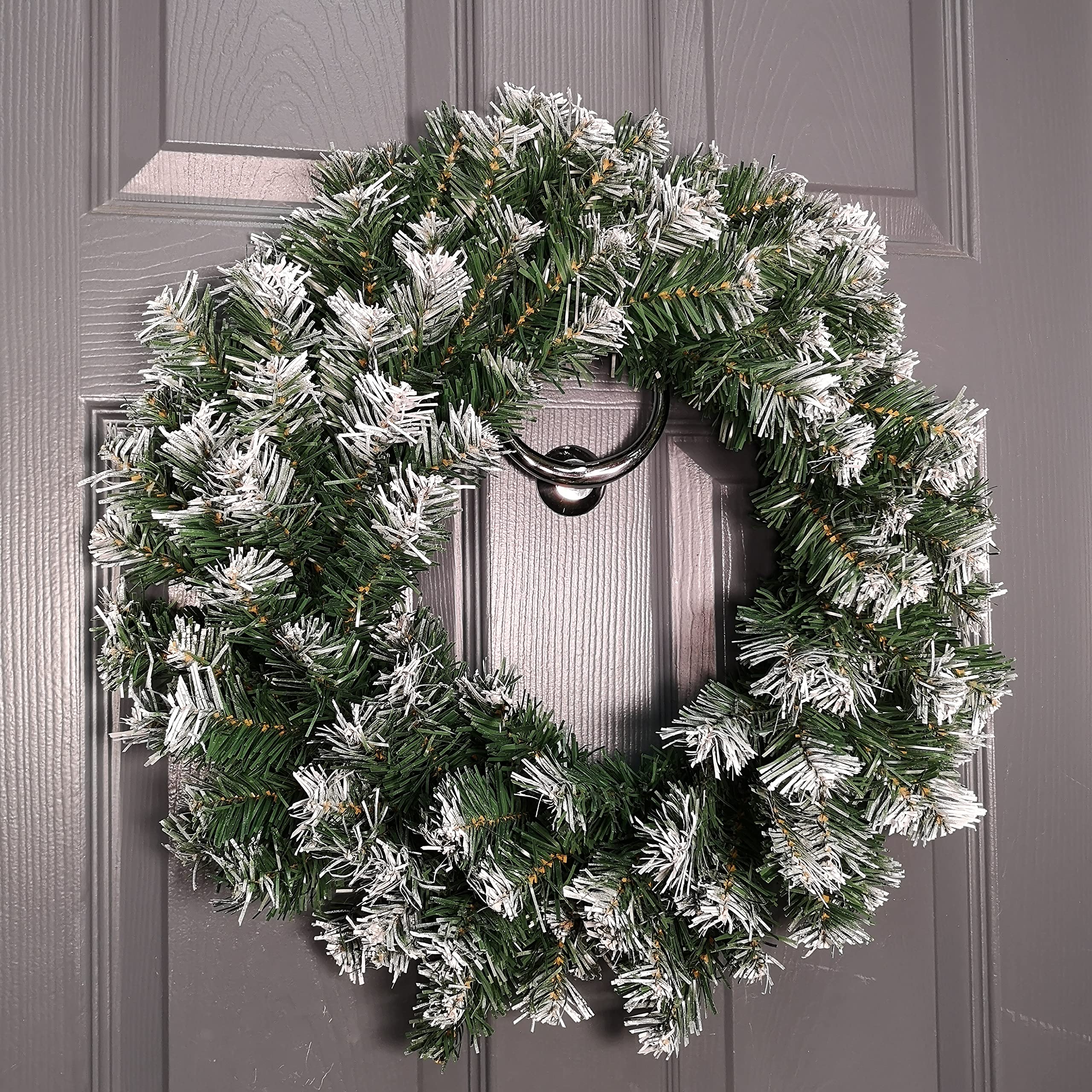Samuel Alexander 55cm Snow Tipped Pine Christmas Wreath Green