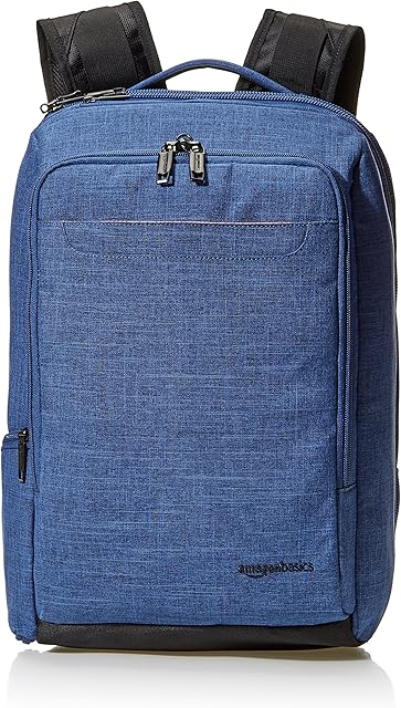 Amazon Basics Slim Carry On Travel Backpack, Blue - Overnight