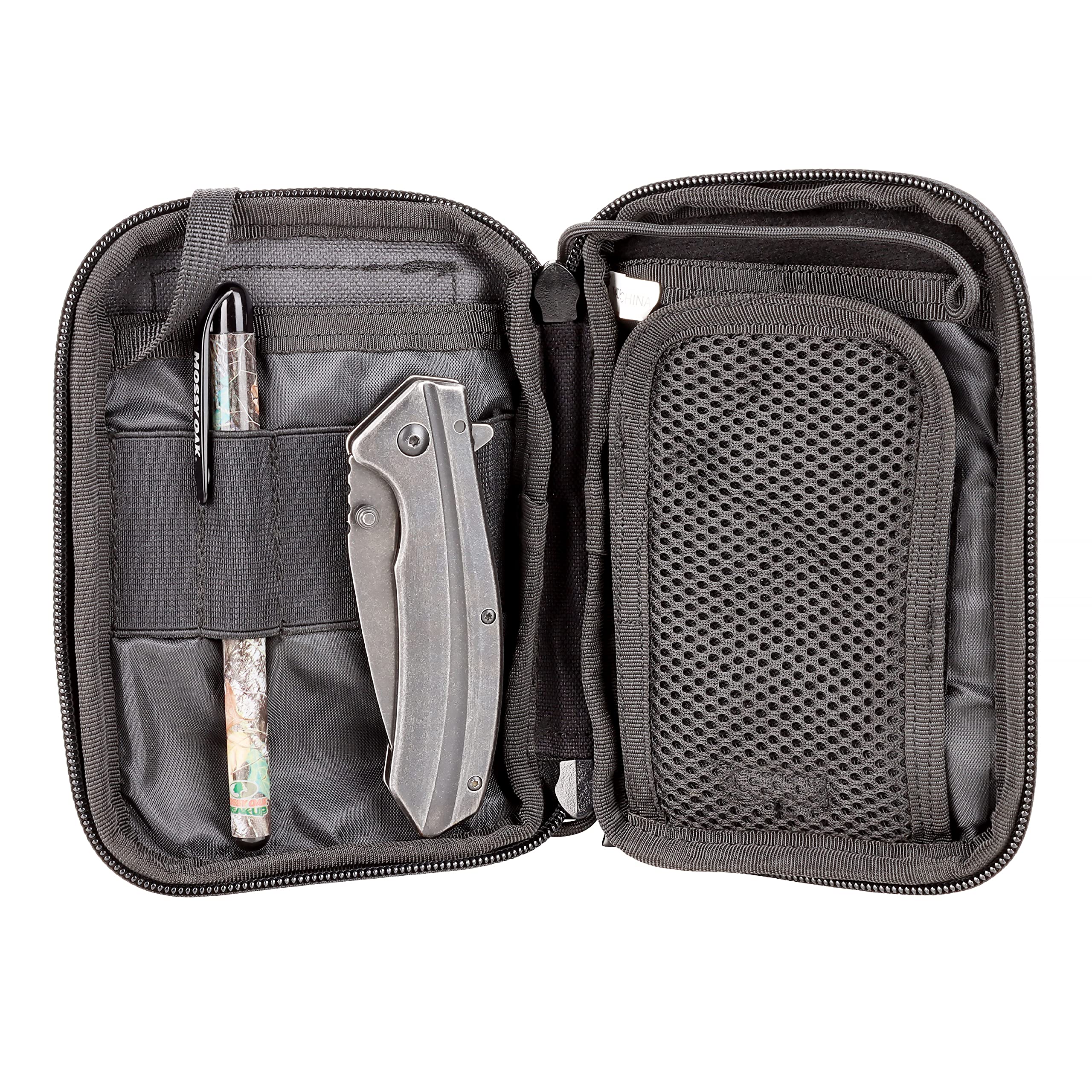 Portacarte Compatto Con Moschettone - Organizzatore Tascabile Per Chiavi, Carte E Oggetti