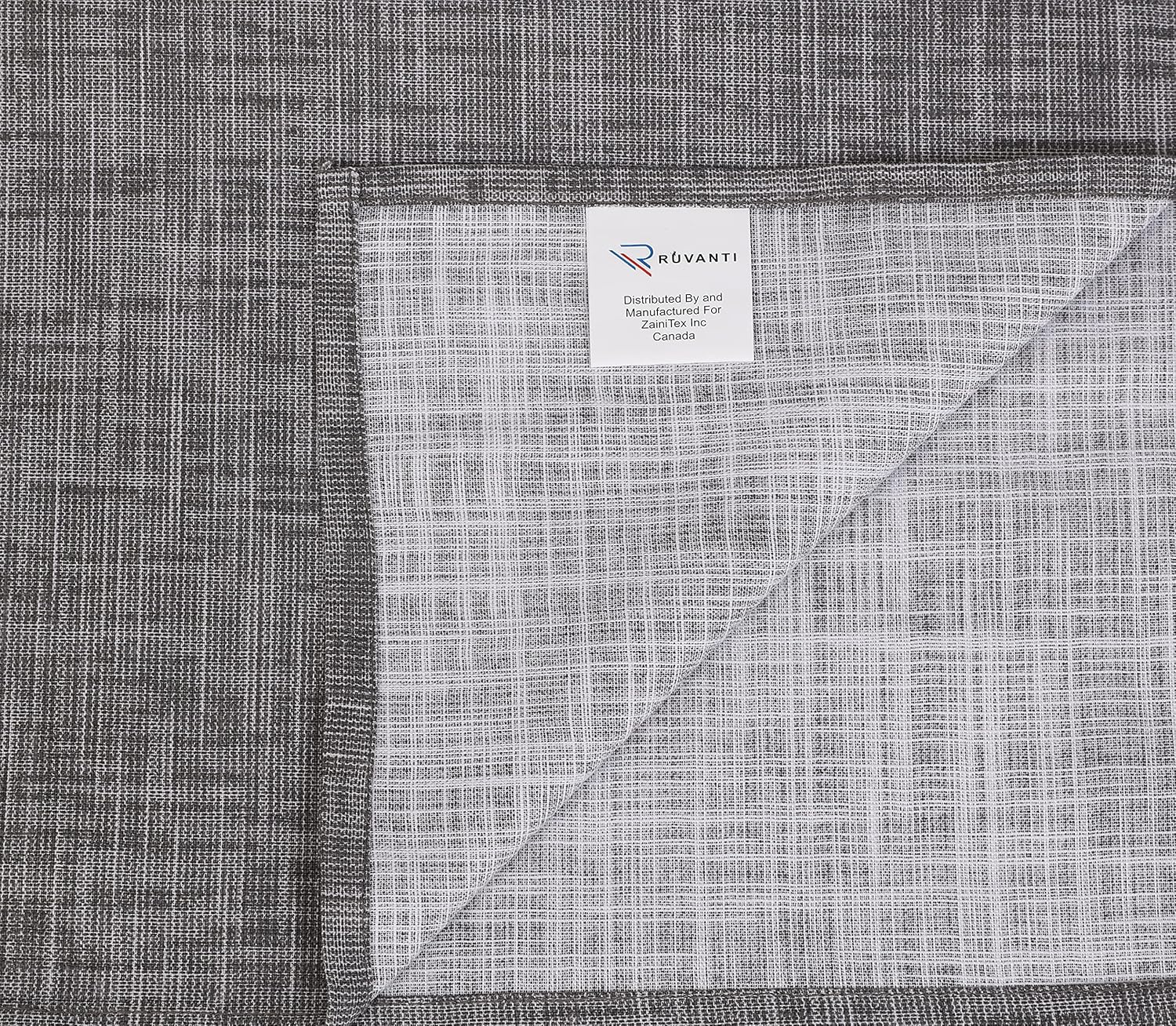 Ruvanti Kitchen Cloth Napkins 12 Pack 100% Cotton 20 X 20 Inch Grey Slub Fabric Dinner Napkins , Soft , Comfortable , washable Linen Napkins for Family Dinners , Weddings , Cocktail Parties & Home Use : Home & Kitchen