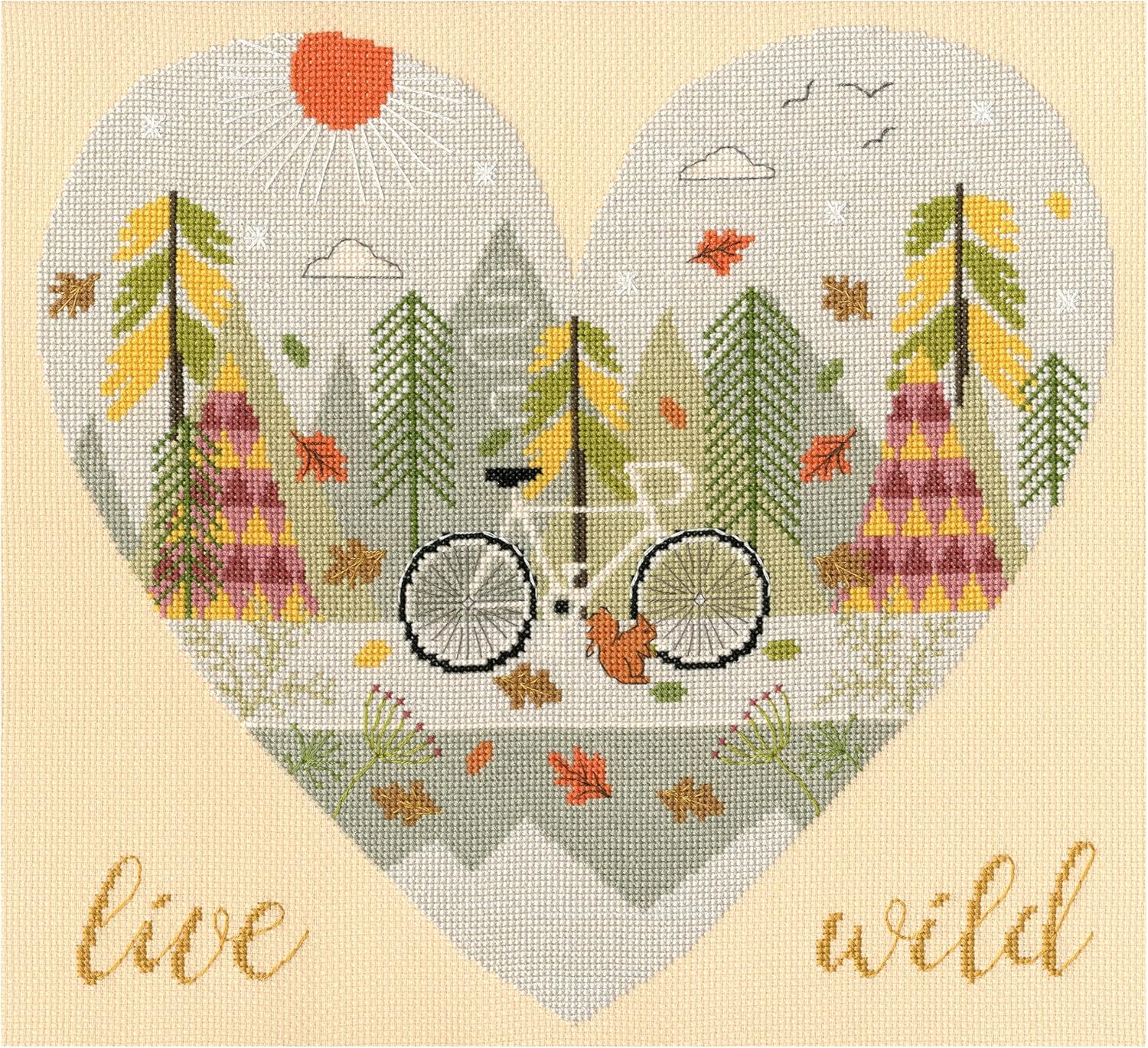 Bothy Threads Cross Stitch Kit - Live Wild