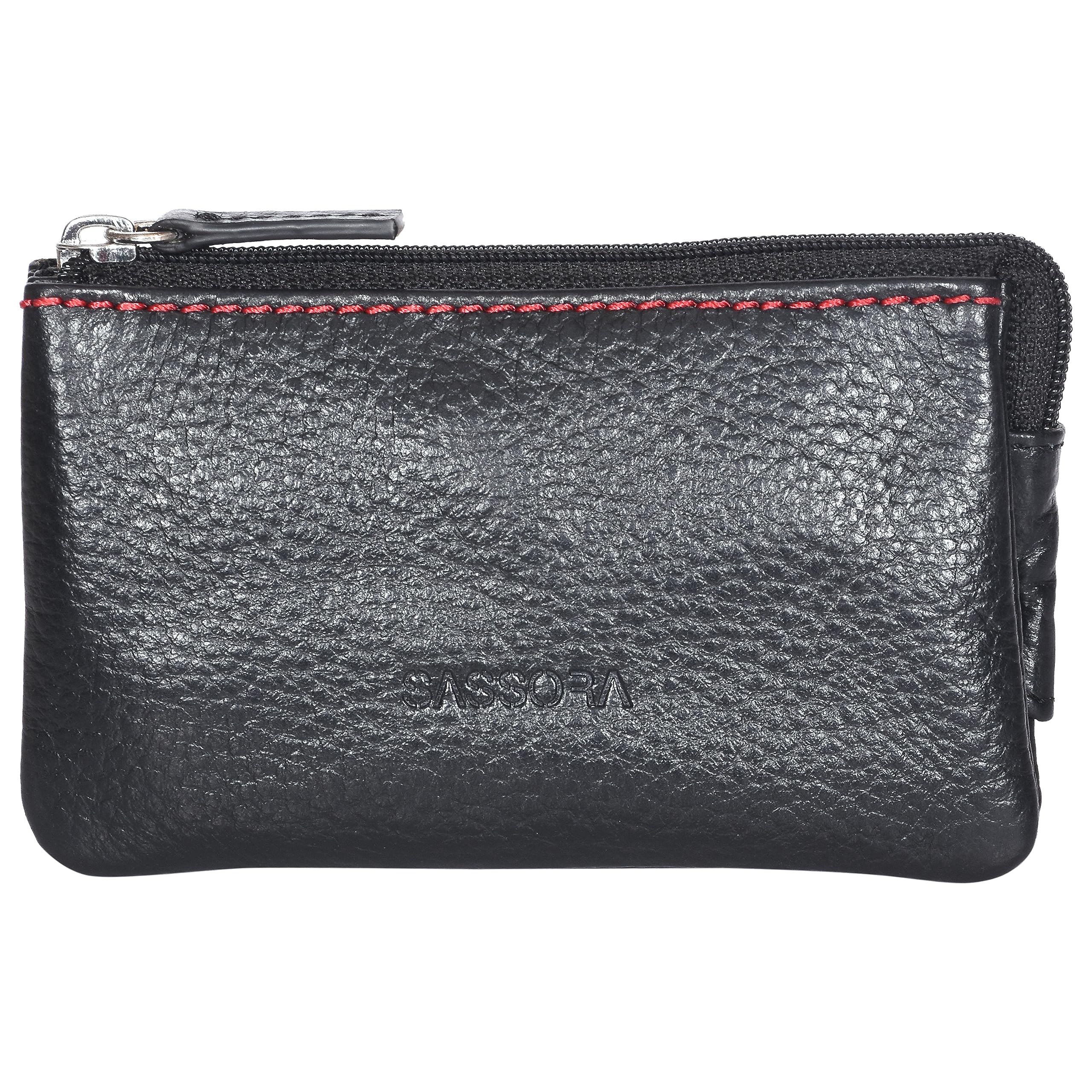 Sassora Genuine Leather Unisex Small Coin Pouch