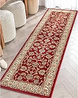 Vista 1 de Well Woven Alfombra oriental con diseño de flores persas,azul claro