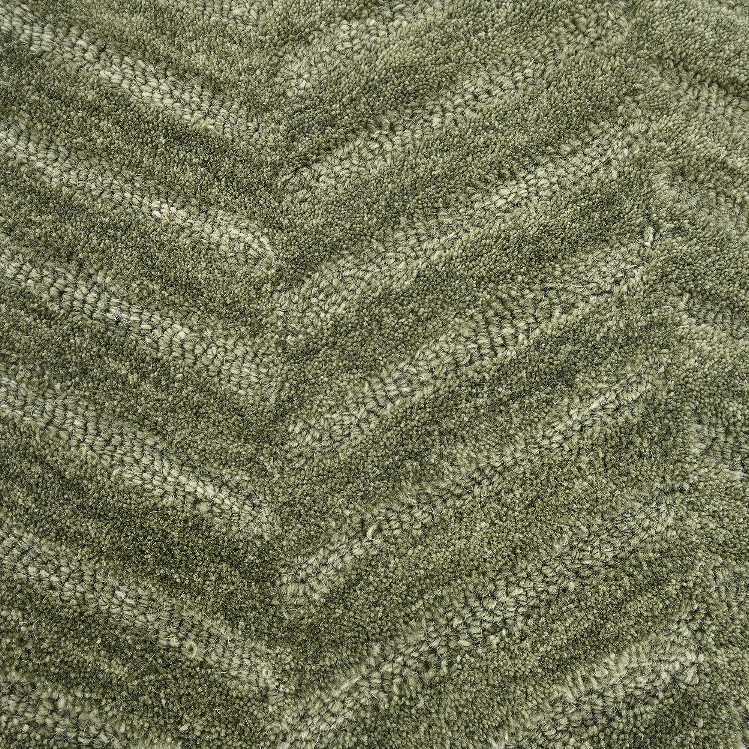 Modern Herringbone Chevron Collection Area Rug - Handmade Wool Carpet, Durable for High Traffic, Contemporary Design for Living Room, Bedroom, Dining Room Decor (HB-H, 5' x 8')