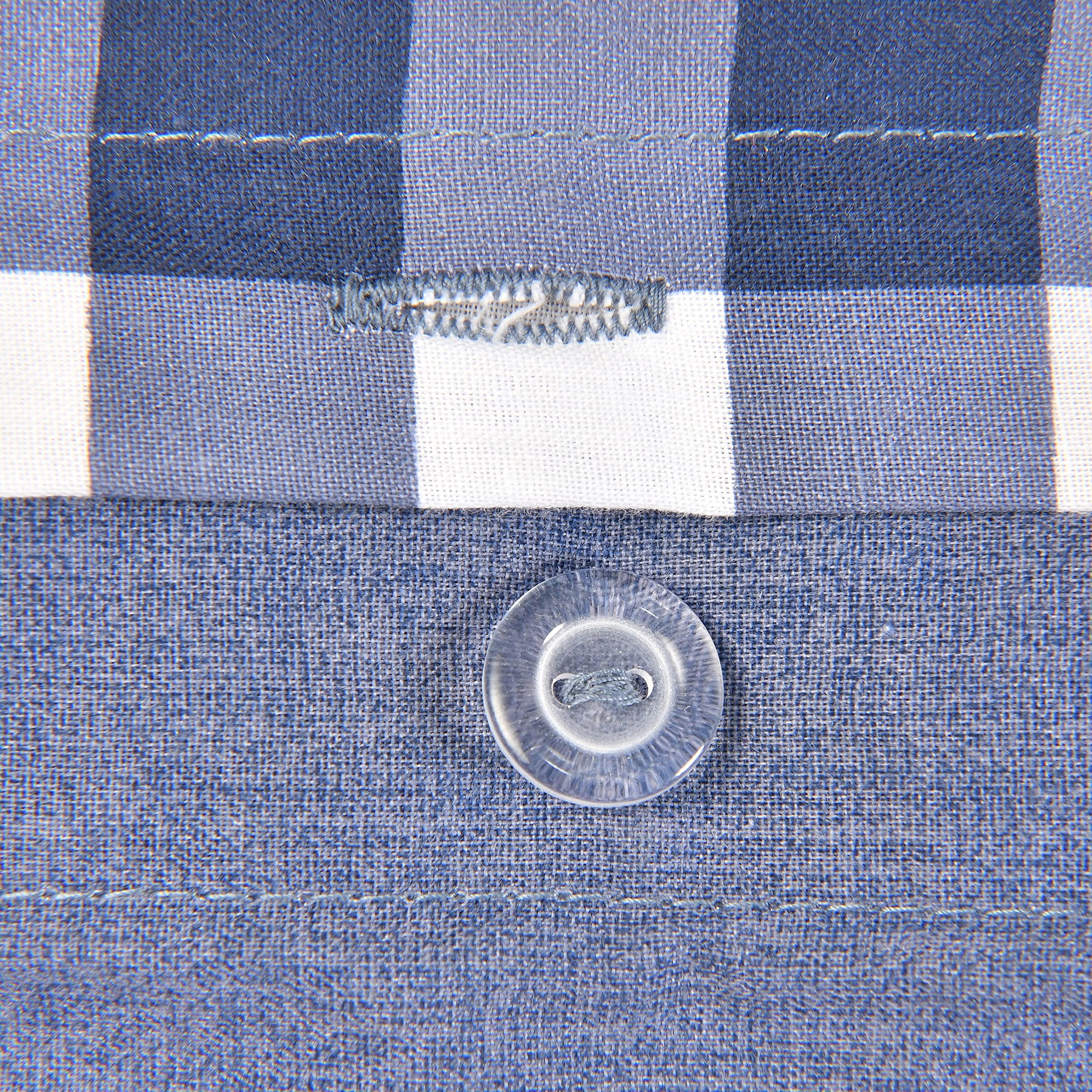 Dekbedovertrek Gingham Burgundy - Met drukknopsluiting