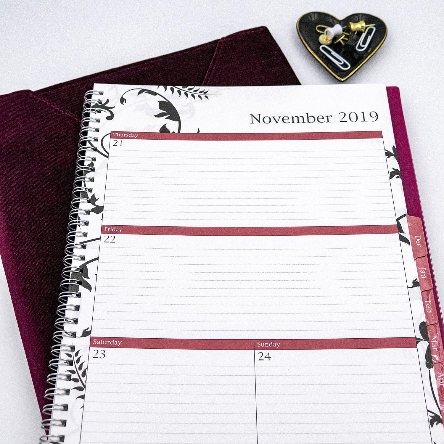 Blue Sky 2019-2020 Academic Year Weekly & Monthly Planner, Flexible Cover, Twin-Wire Binding, 8.5" x 11", Analeis