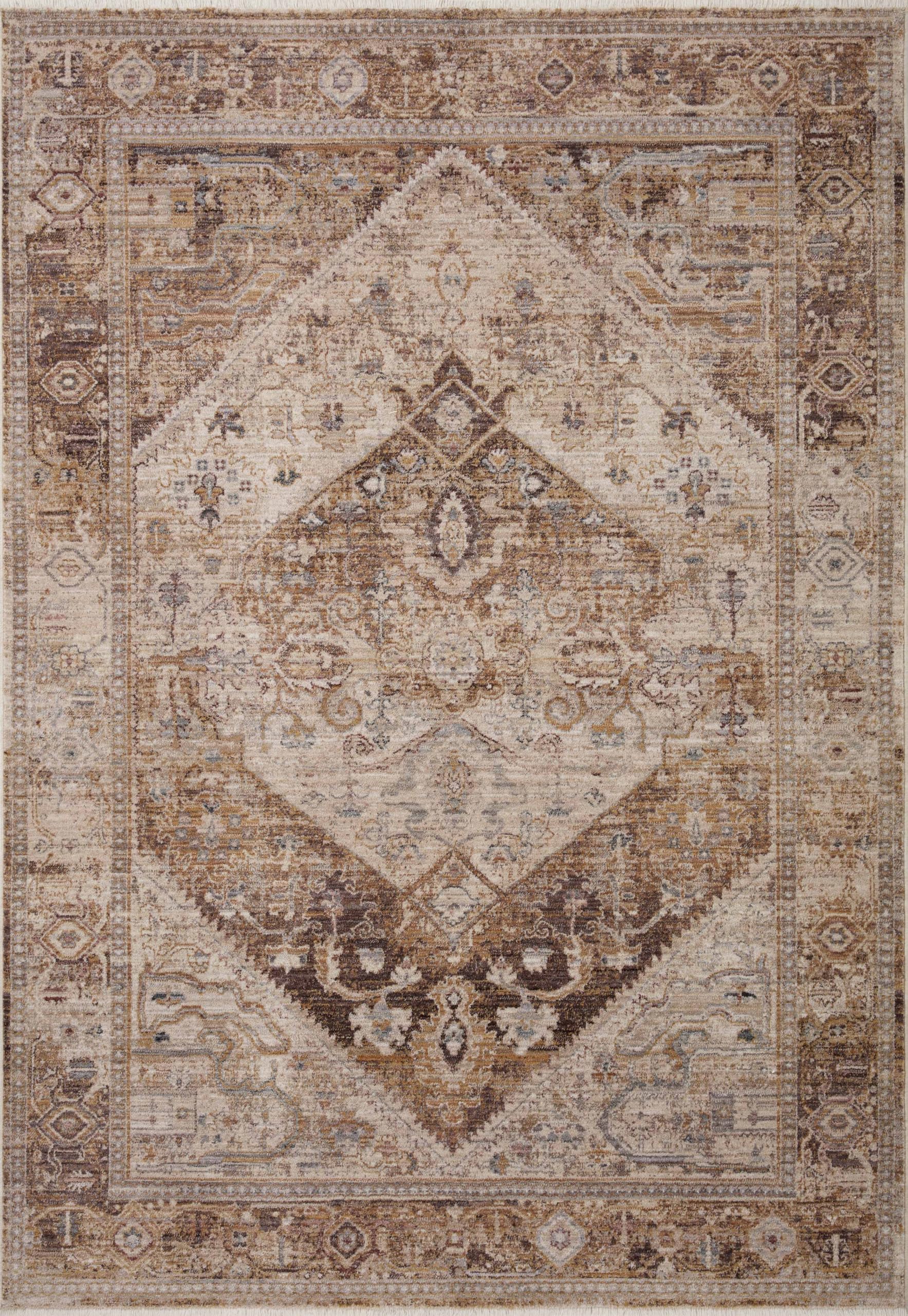 Loloi Lyra Natural/Mocha 2'-7" x 8'-0" Runner Rug