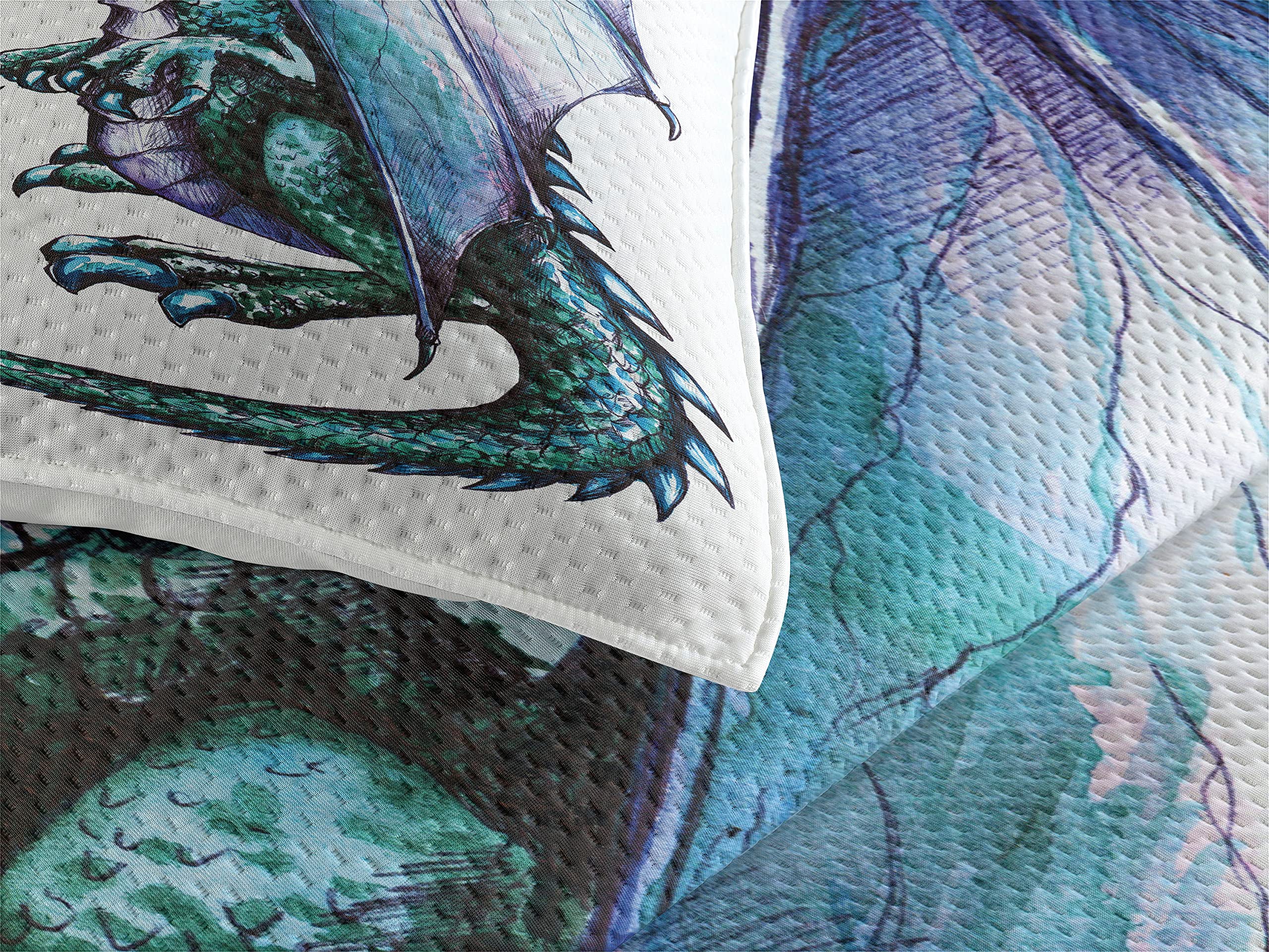 Amazon.co.jp: Lunarable ドラゴン ベッドカバーセット キングサイズ 