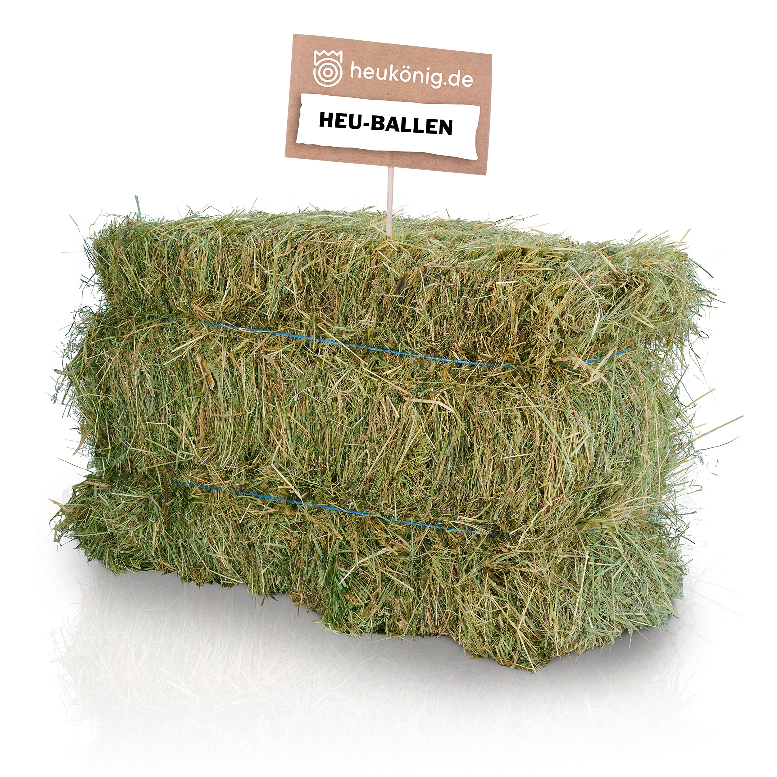 2 Heuballen komplett aus Deutscher Ernte in erstklassiger Qualität von Heukönig (12-14kg pro Ballen)