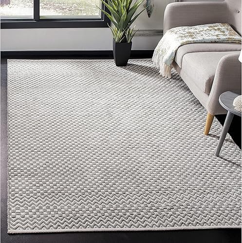 Miniatura 5 de SAFAVIEH Boston Collection BOS686P - Alfombra de algodón hecha a mano de 5 x 8 pies, color naranja