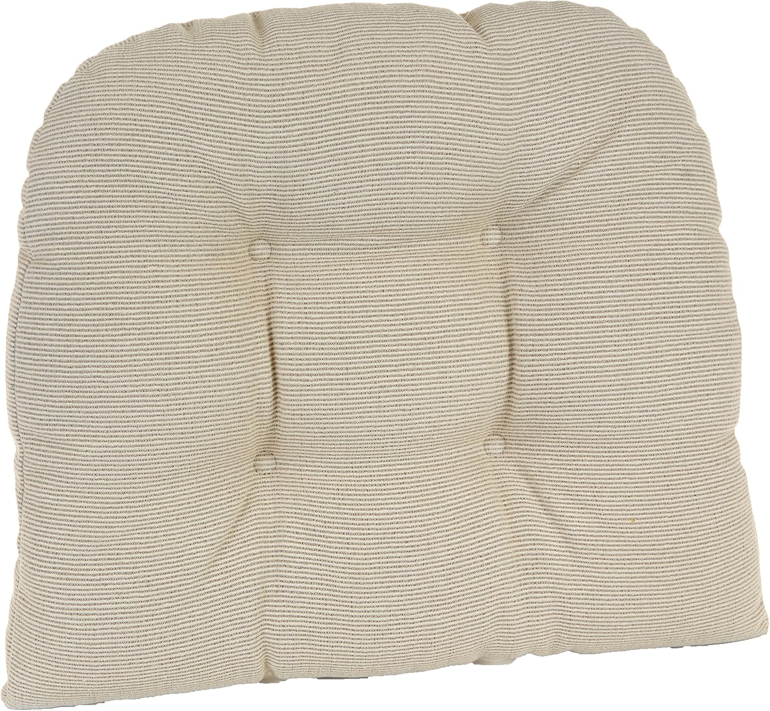 Klear Vu Saturn Non Slip Seat Cushion, Button Tufted Sitting Pillow with Durable Fabric Cover, Ideal for Dining, Office or Rocking Chair, 18" x 20" x 3", Set of 1, Natural