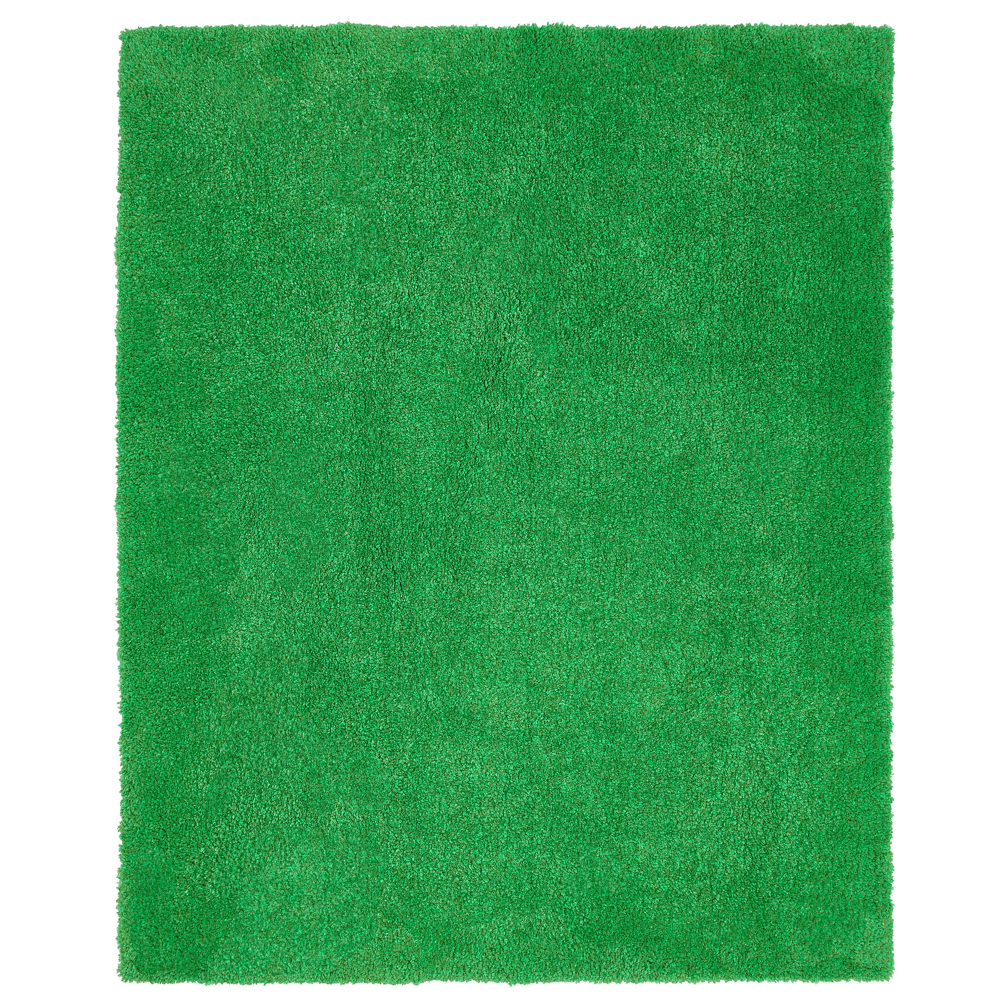 Tapis à poils longs ProTuning SKOGSDUVA vert Shaggy dense épaisseur 133x160cm
