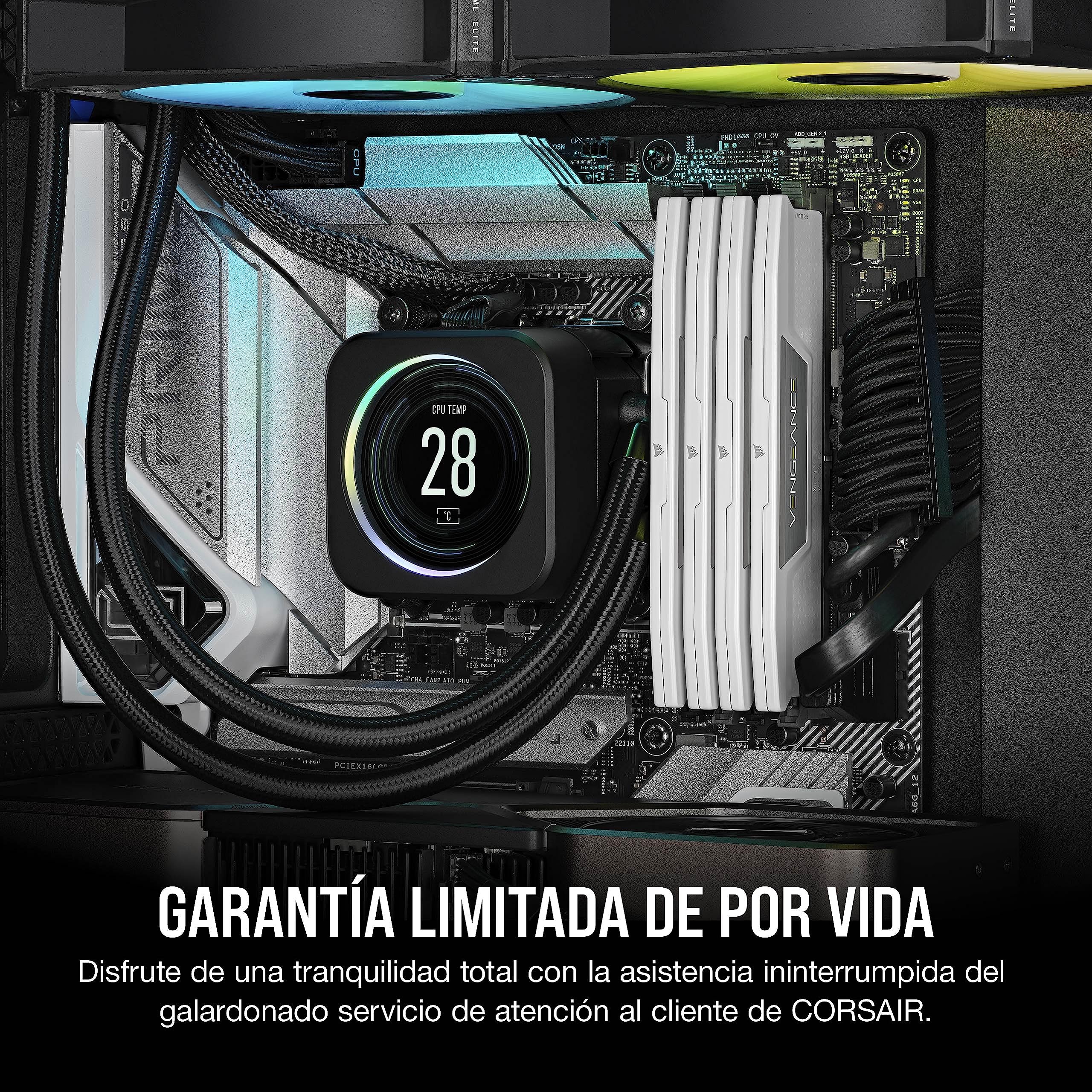 CORSAIR Vengeance DDR5 RAM 32GB (2x16GB) hasta 6400MHz CL32 Intel
