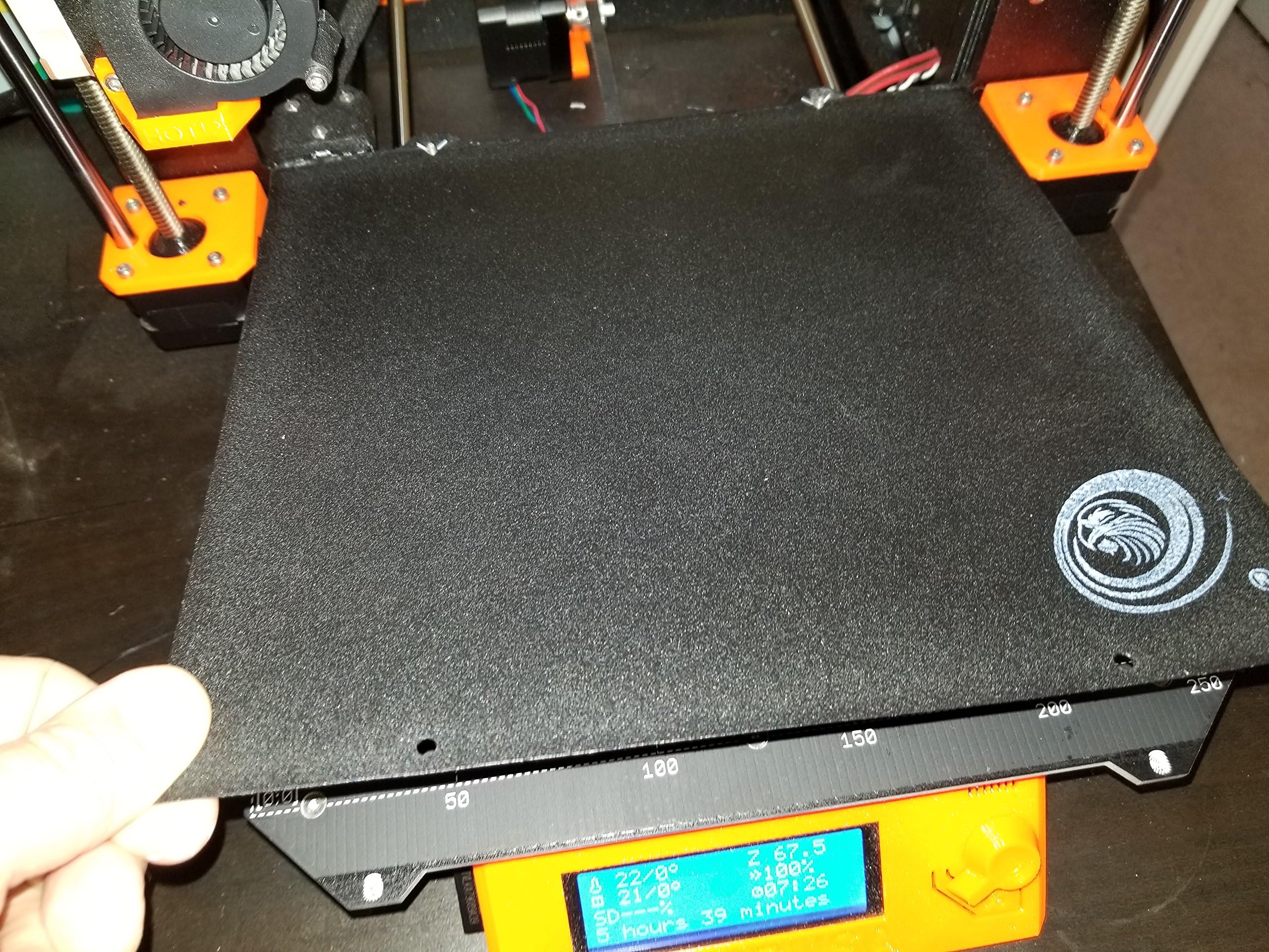 Thekkiinngg Prusa i3 Mk3 Mk2.5 Double-Sided Pei Textured Powder-Coated buildplate Spring Steel Sheet Heat Bed Platform 3D Printer Printing V2 Version 2