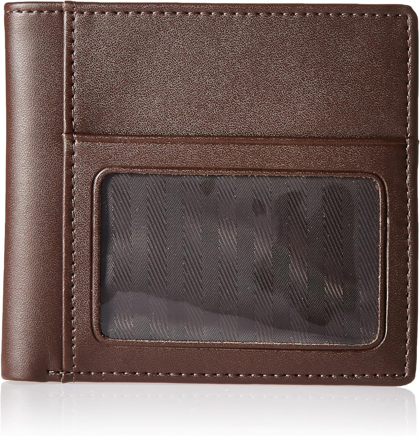 Royce Leather Men's Double Id Wallet in Leather, Brown, One
